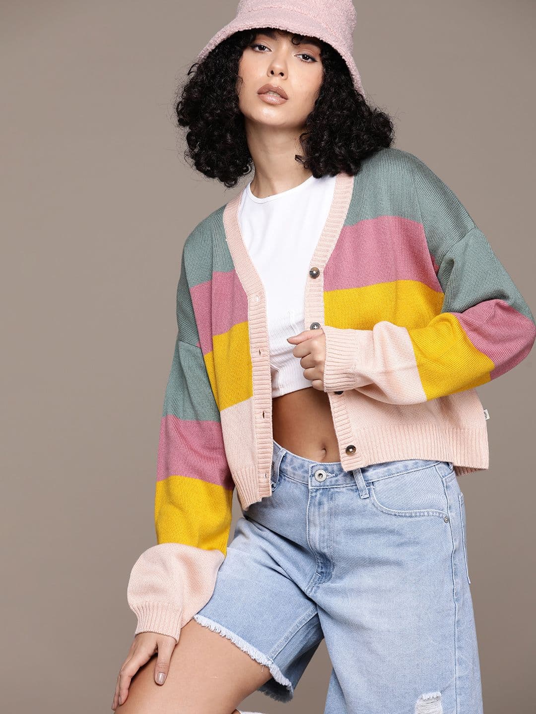 The Roadster Lifestyle Co. Striped Cardigan - view 1