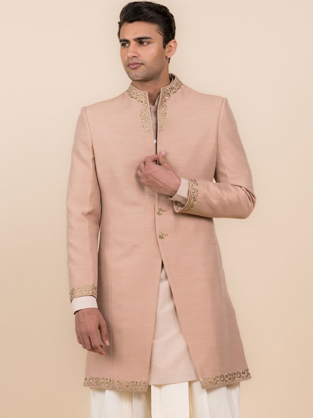 Tasva Men Embroidered Sherwani Set - view 1