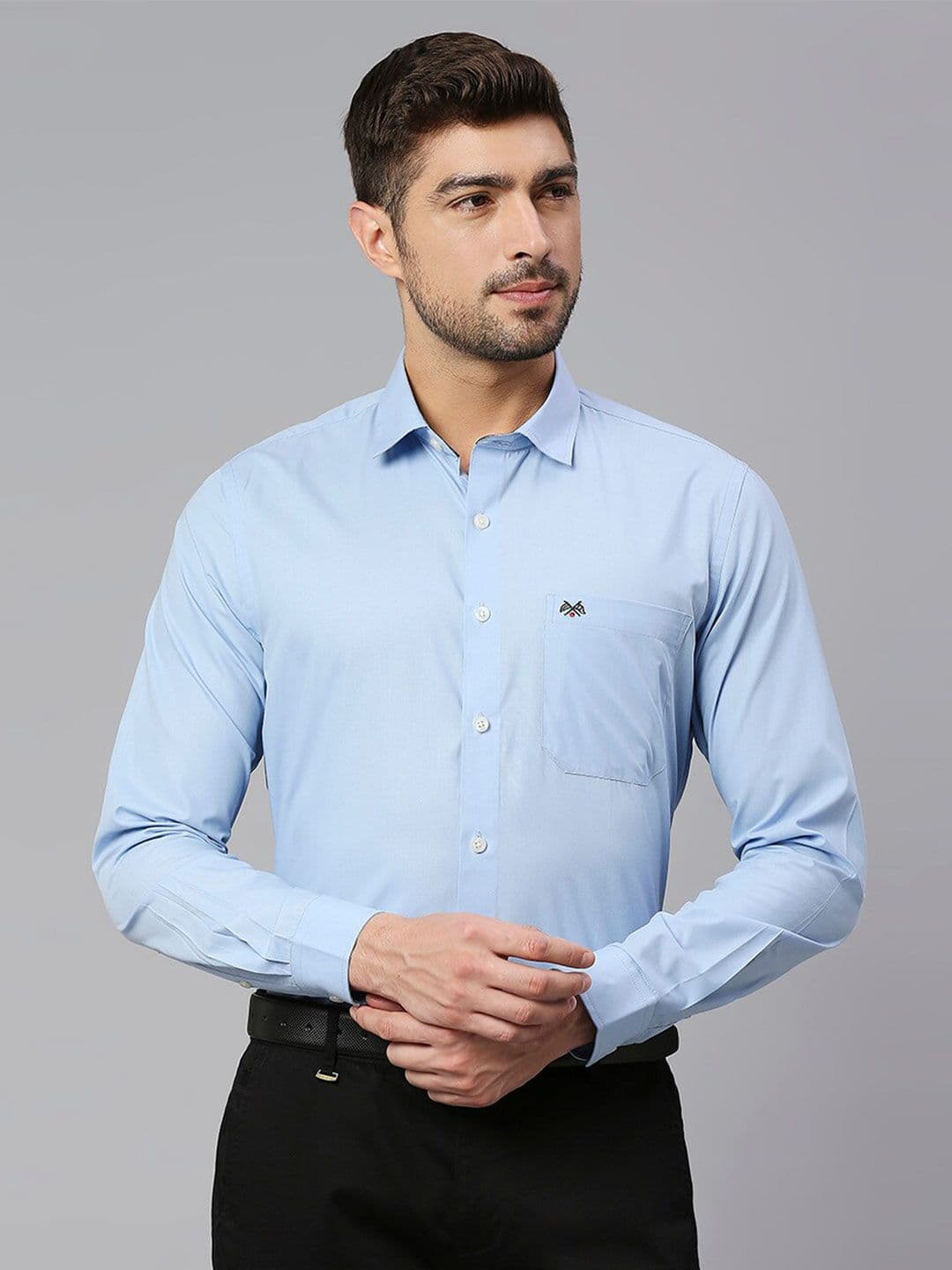 Thomas Scott Spread Collar Classic Fit Slim Fit Pure Cotton Formal Shirt - view 1