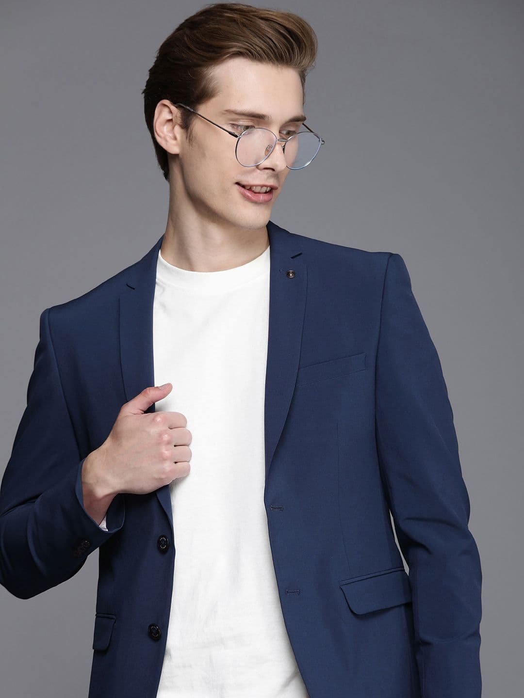 Allen Solly Single-Breasted Slim-Fit Smart Casual Blazer - view 1