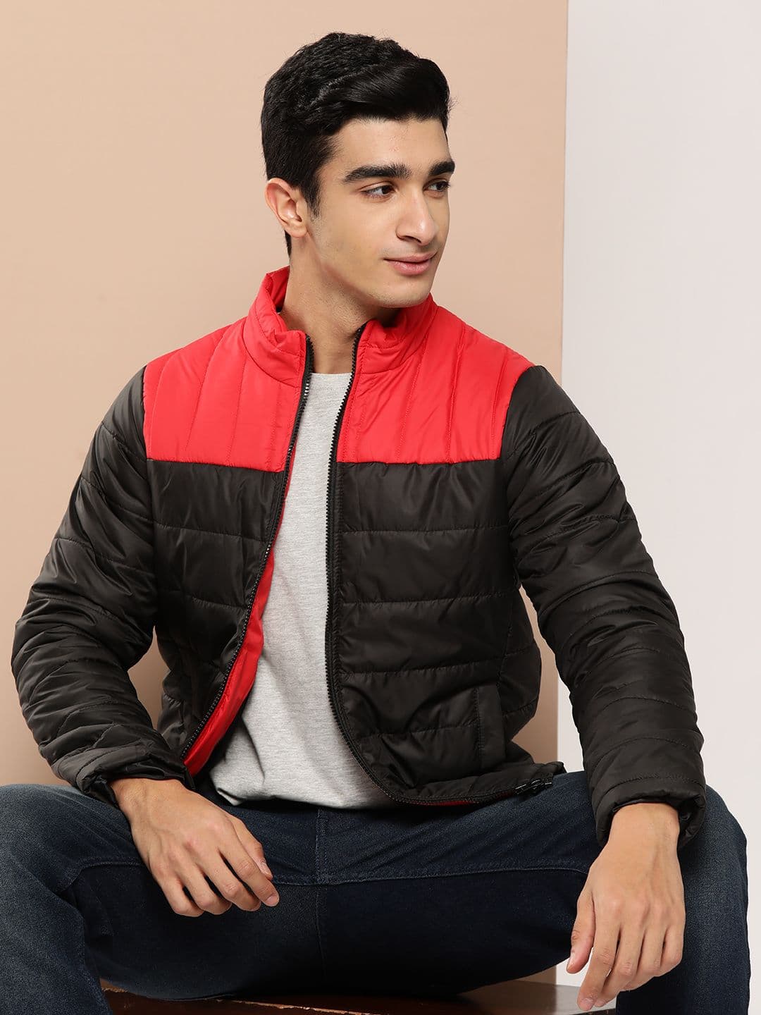 INVICTUS Colourblocked Padded Jacket - view 1