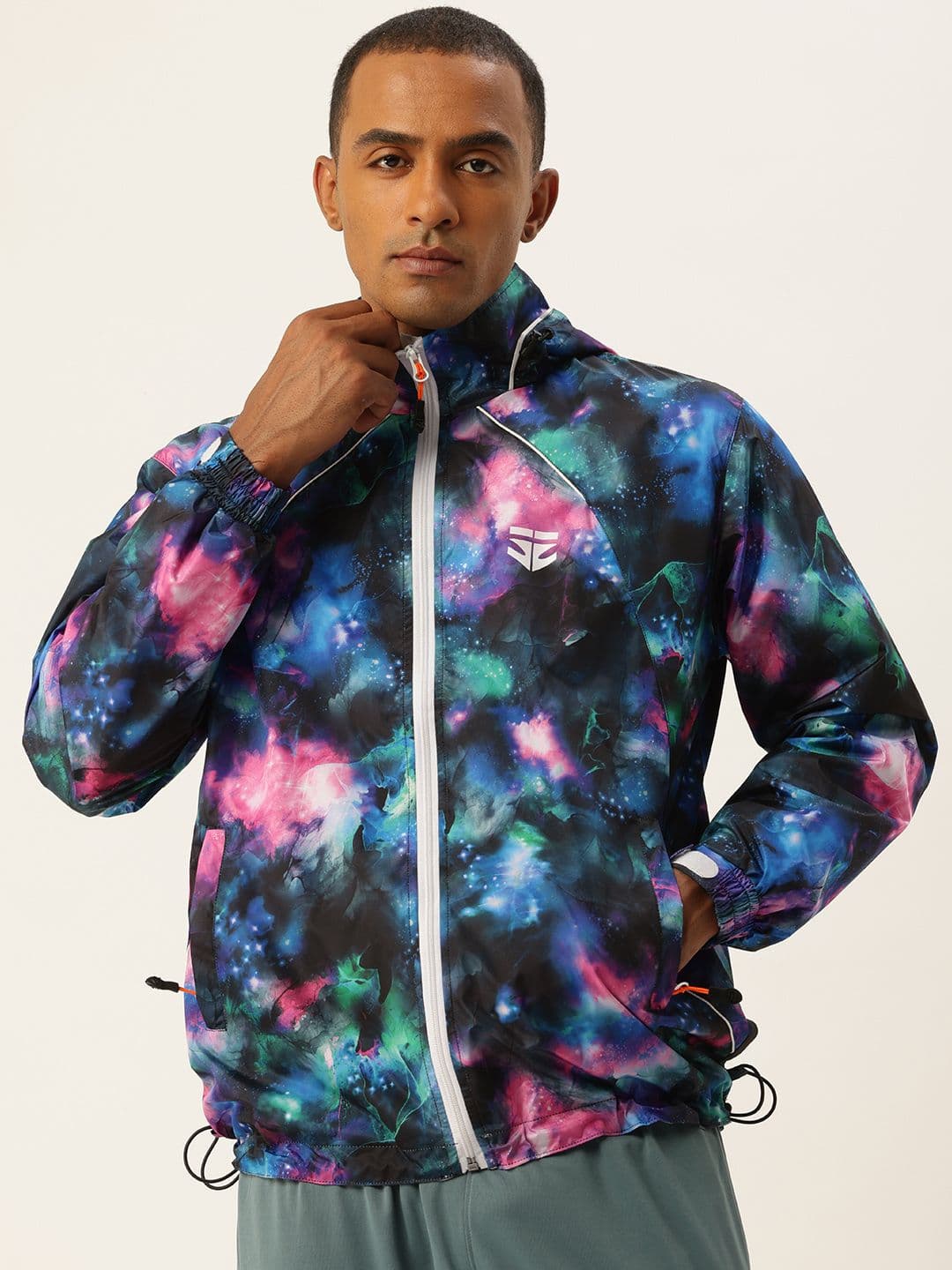 Sports52 wear Printed Hooded Rain Jacket - view 1
