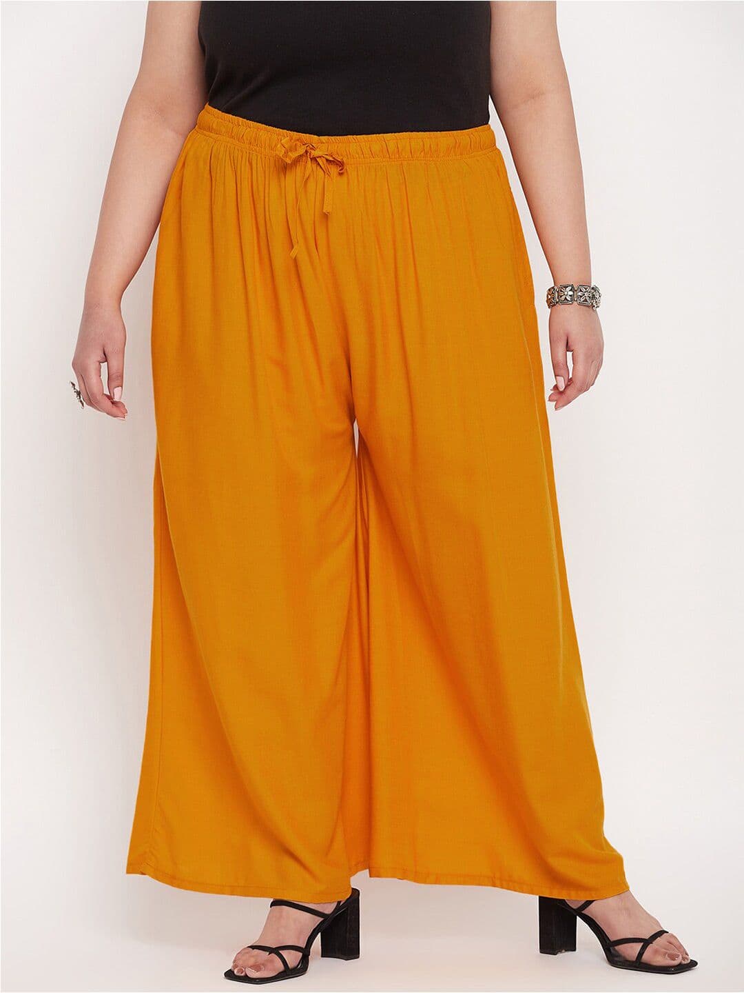 CLORA CREATION PLUS Women Flared Palazzos - view 1