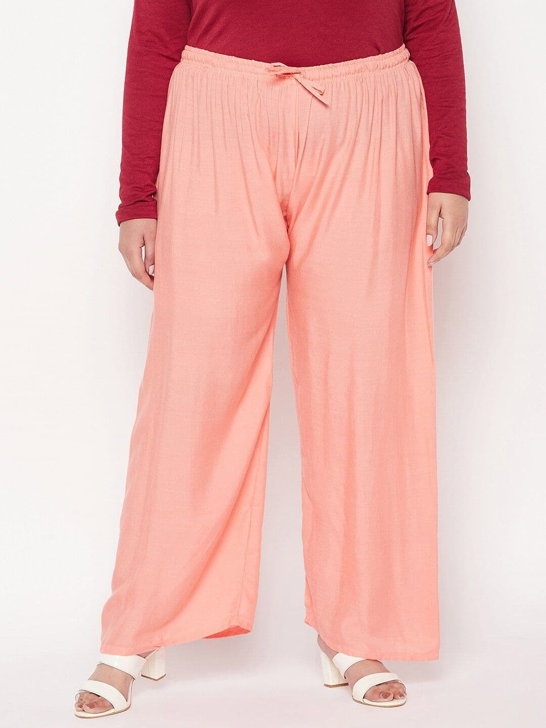 CLORA CREATION PLUS Women Plus Size Straight Palazzo - view 1