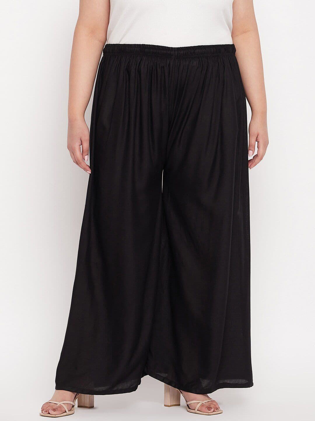 CLORA CREATION PLUS Women Plus Size Wide Leg Palazzos - view 1