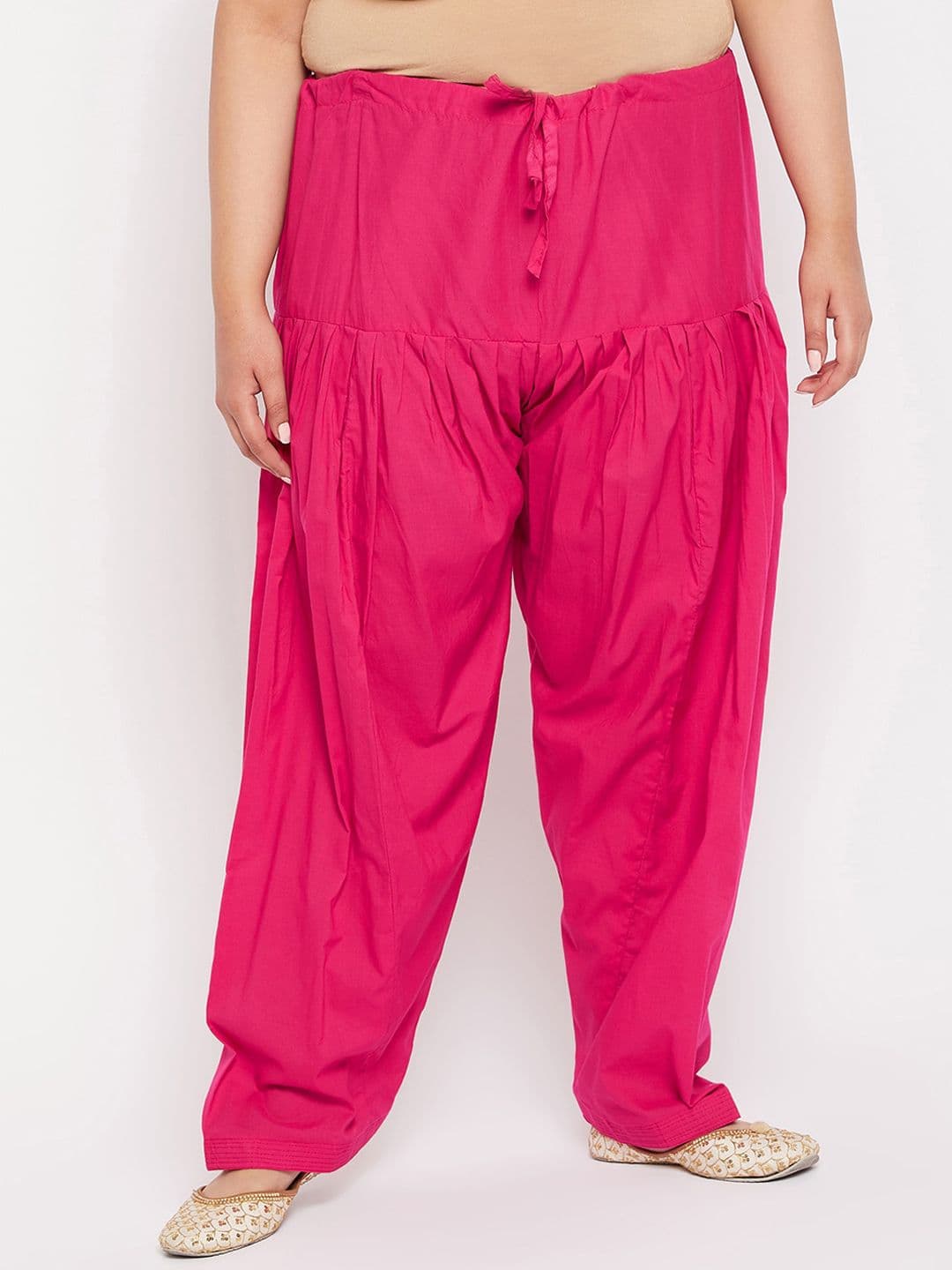 CLORA CREATION PLUS Plus Size Women Mid-Rise Loose Fit Cotton Salwar - view 1