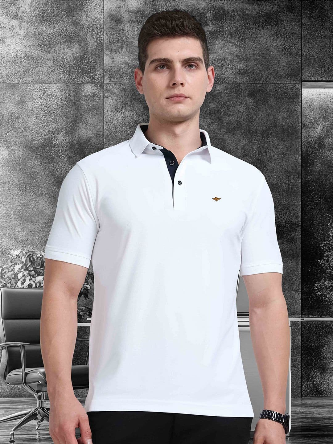 STELLERS Men Regular Fit Polo Collar T-shirt - view 1