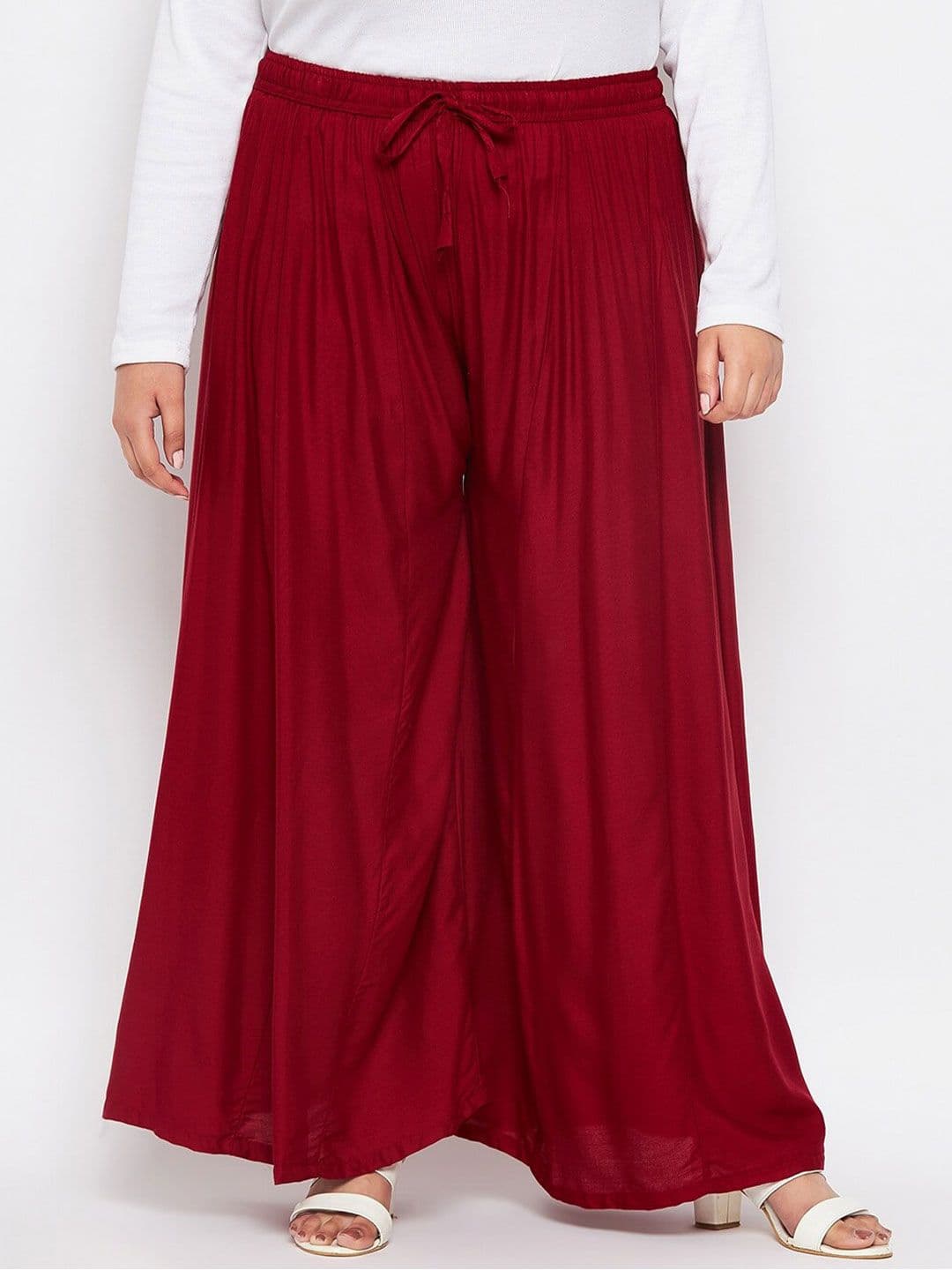CLORA CREATION PLUS Women Flared Palazzos - view 1