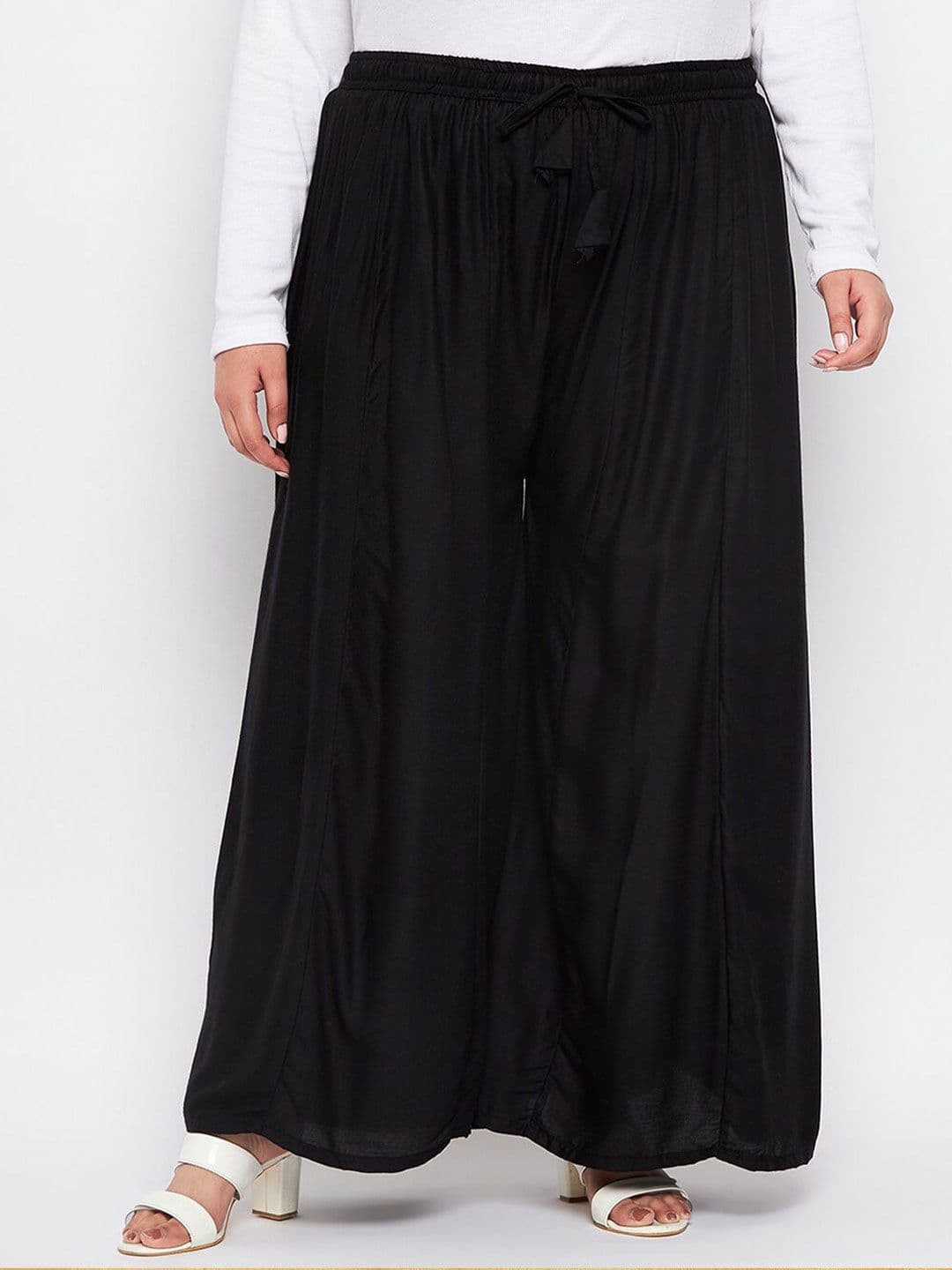 CLORA CREATION PLUS Women Flared Palazzos - view 1