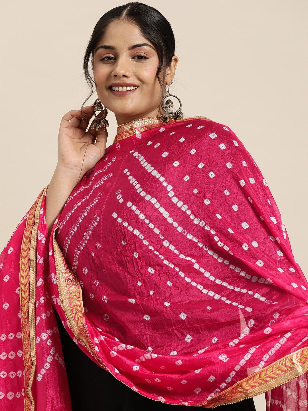 Sztori Bandhani Printed Dupatta - view 1