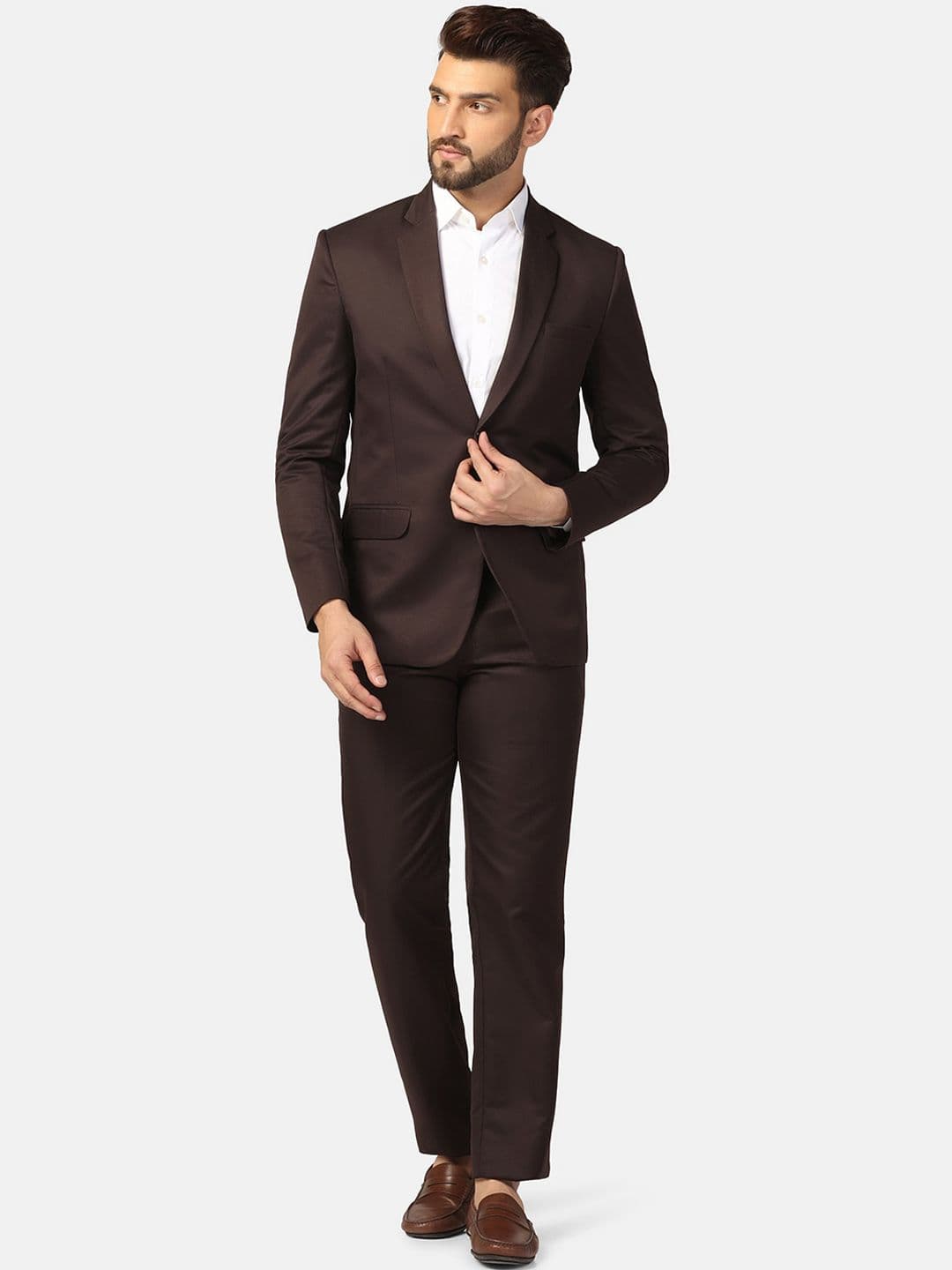 TAHVO Slim-Fit Single-Breasted Two-Piece Party Suit - view 1