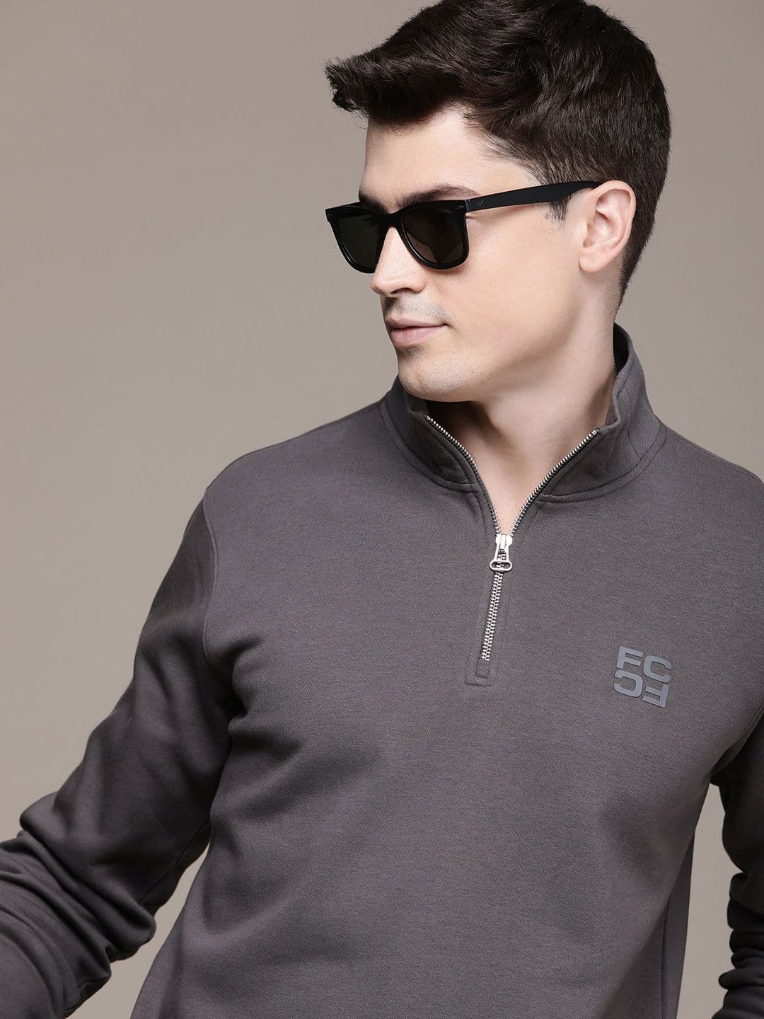 French Connection Mock Collar Sweatshirt - view 1