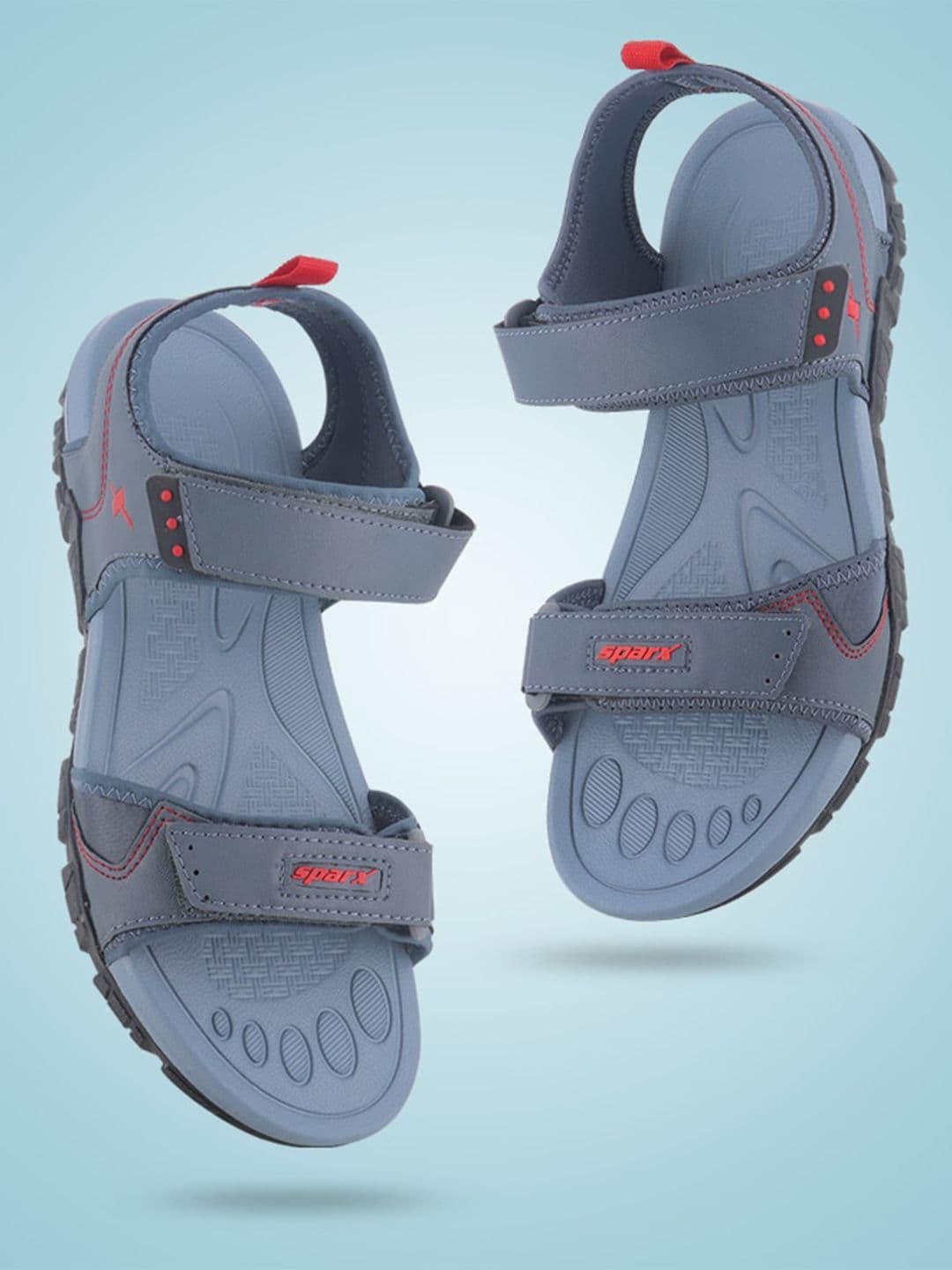 Sparx Men Brand Logo Embossed Sports Sandals With Velcro Closure - view 1