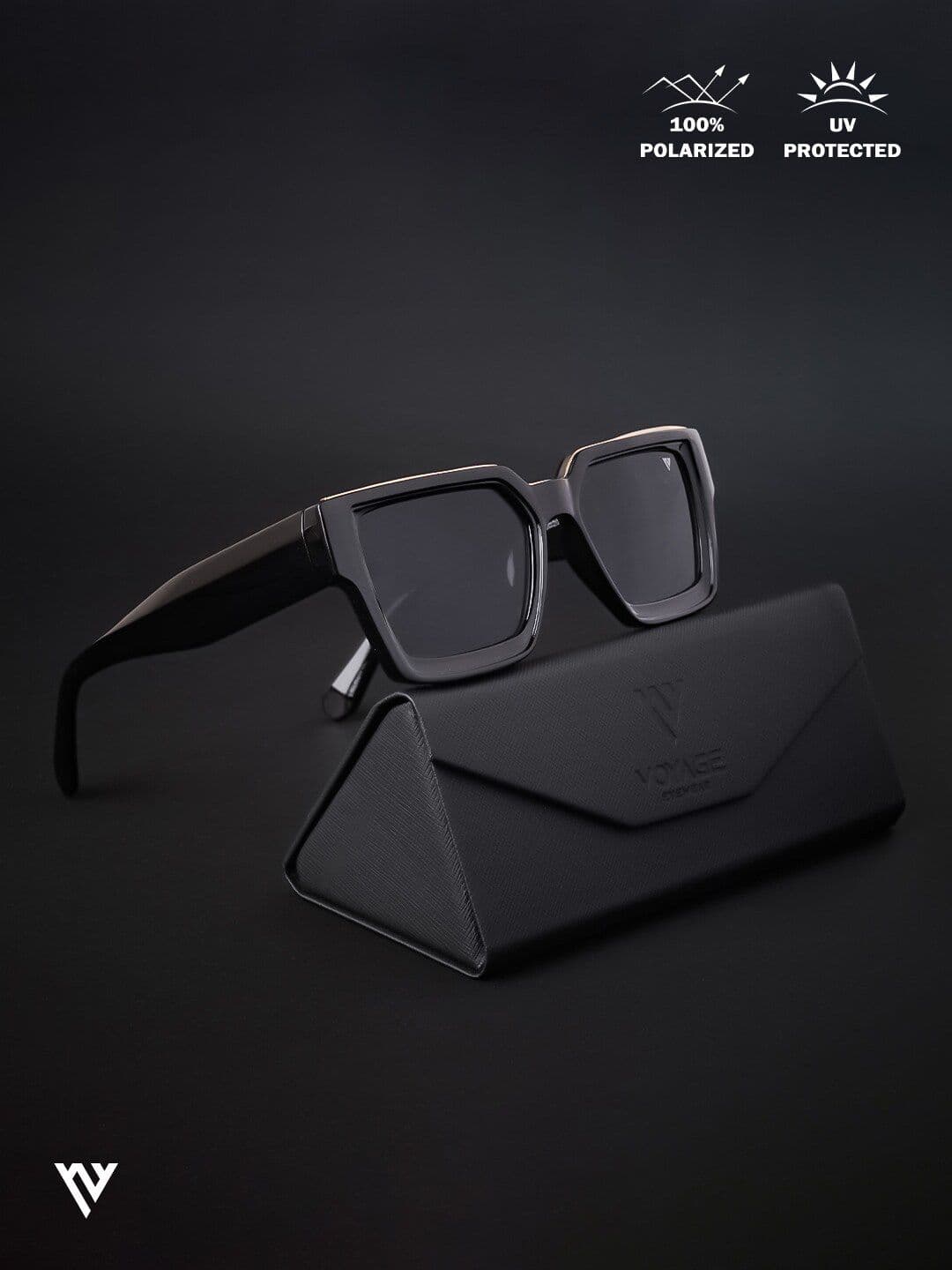 Voyage Lens Wayfarer Sunglasses With Polarised And UV Protected Lens 952PMG4114 - view 1