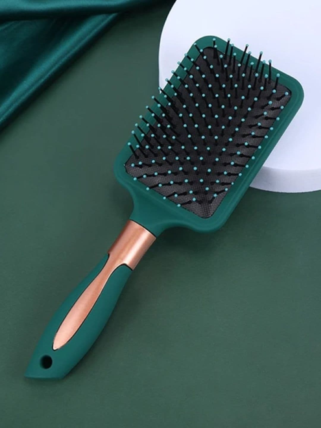 FEELHIGH Hair Massage Paddle Hair Brush - Green - view 1
