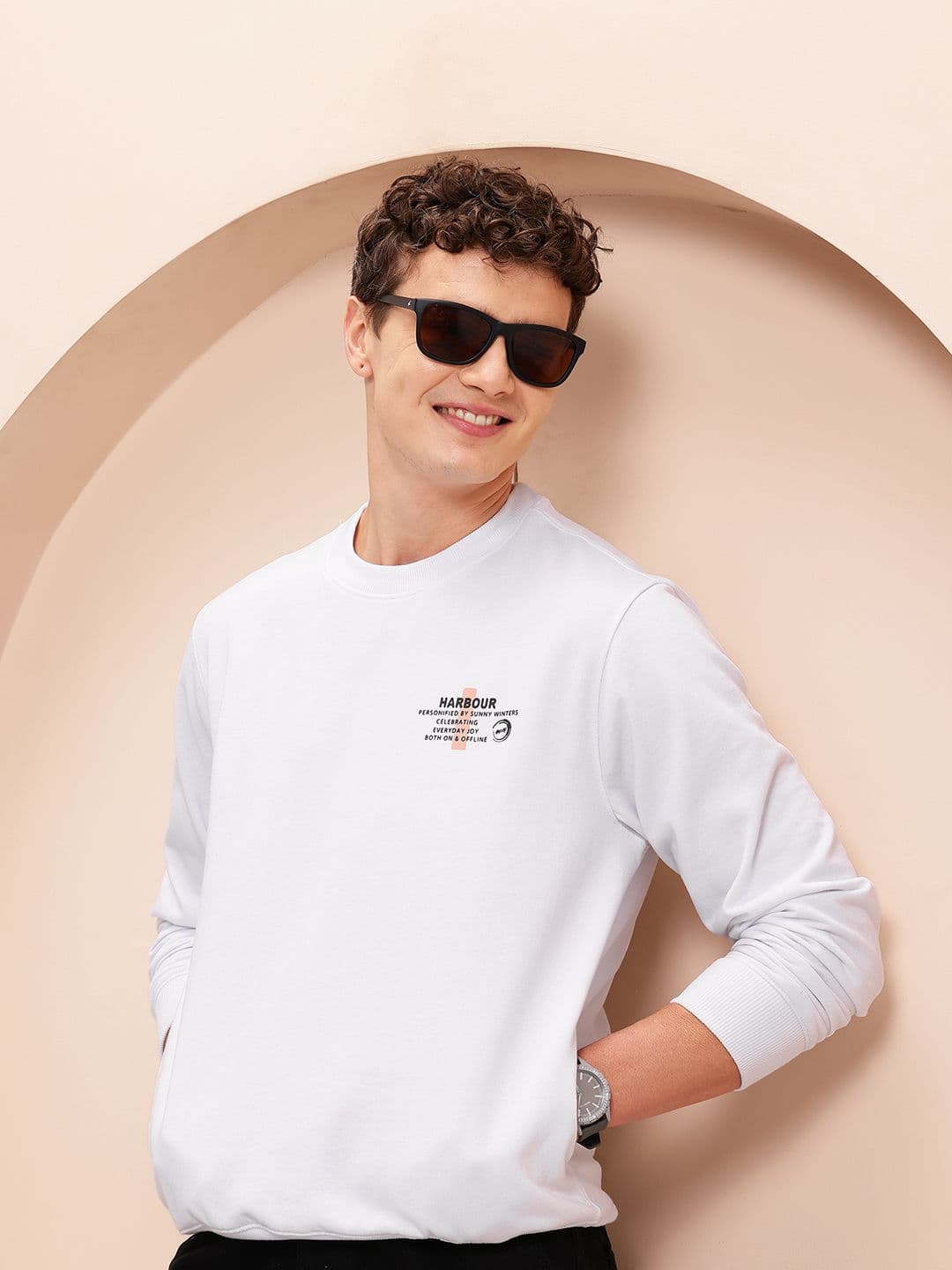 Mast & Harbour Placement Print Sweatshirt - view 1