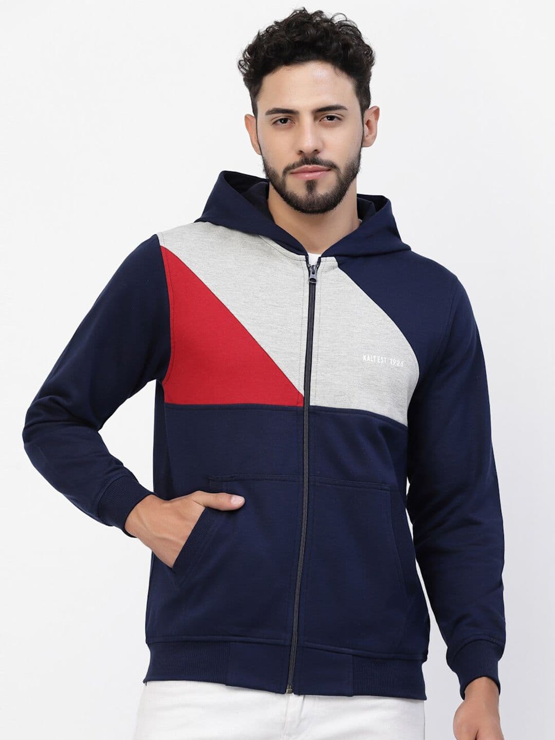 Kalt Colourblocked Hooded Sweatshirt - view 1