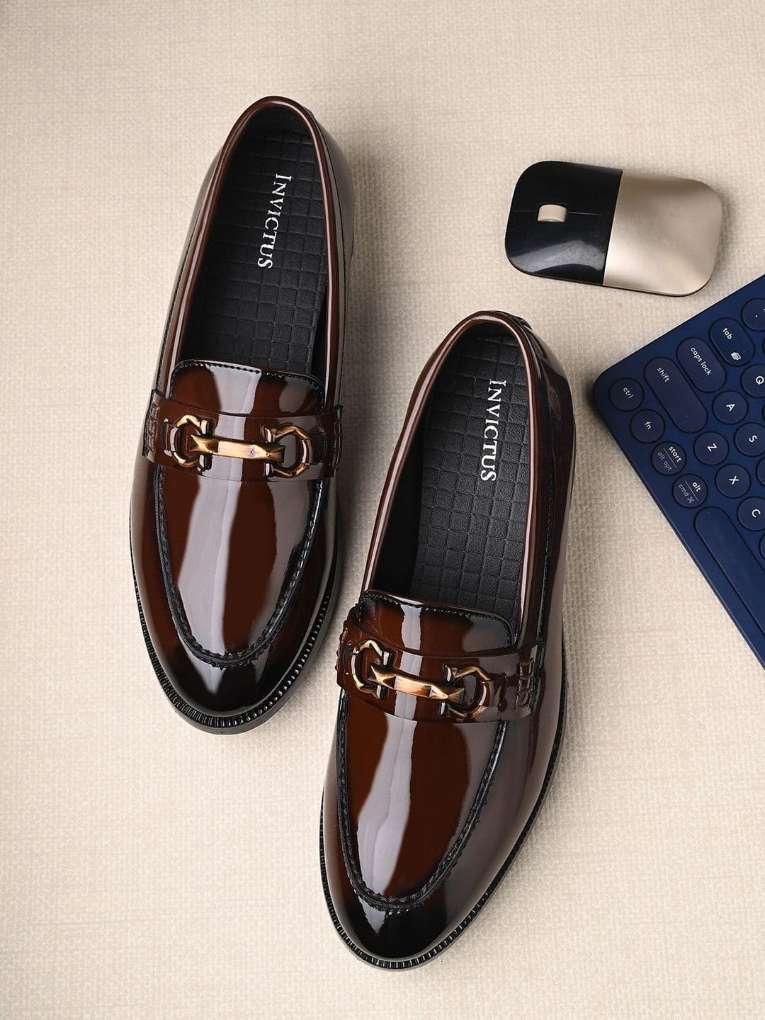 INVICTUS Men Round Toe Formal Horsebit Loafers - view 1
