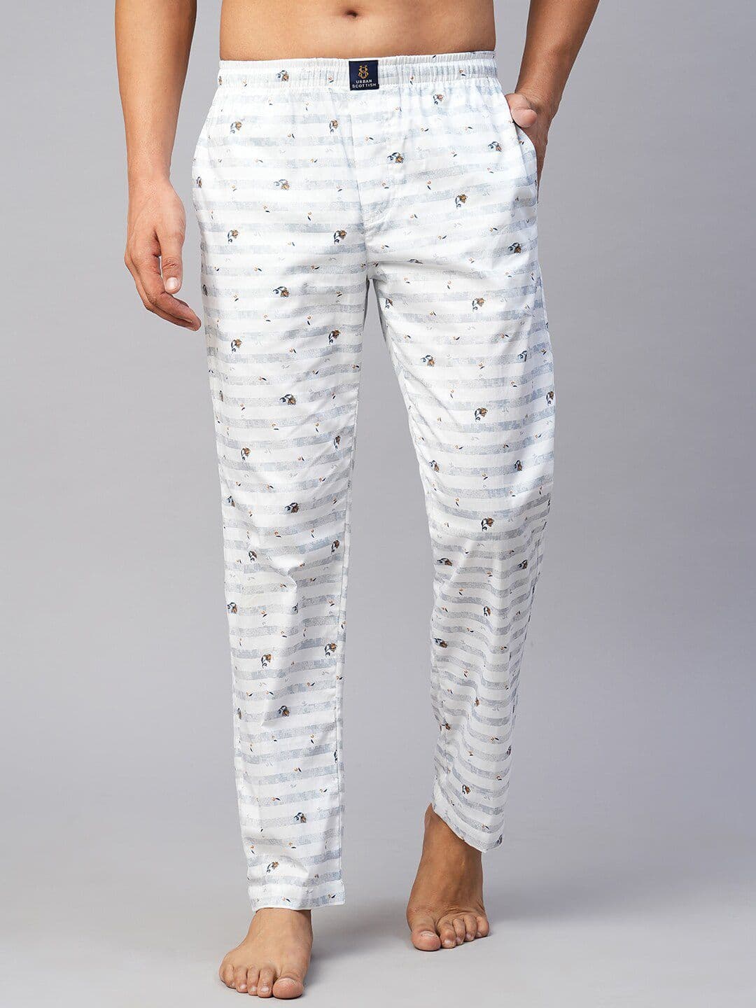 URBAN SCOTTISH Men Printed Cotton Lounge Pants - view 1