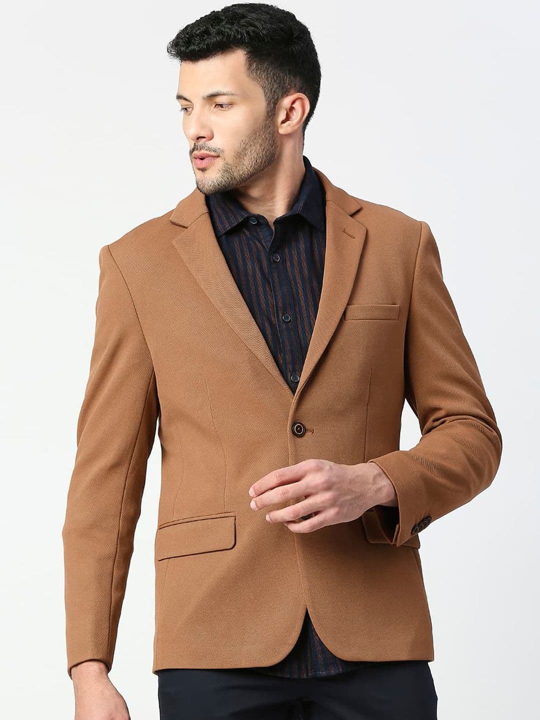 Basics Comfort Fit Single Breasted Casual Blazer - view 1