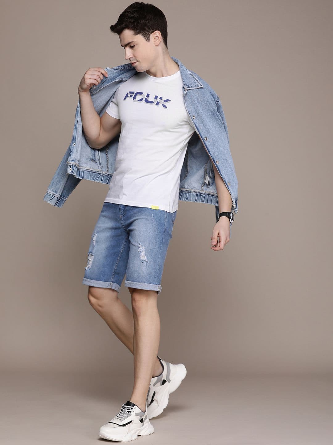 FCUK Printed Pure Cotton T-shirt - view 1