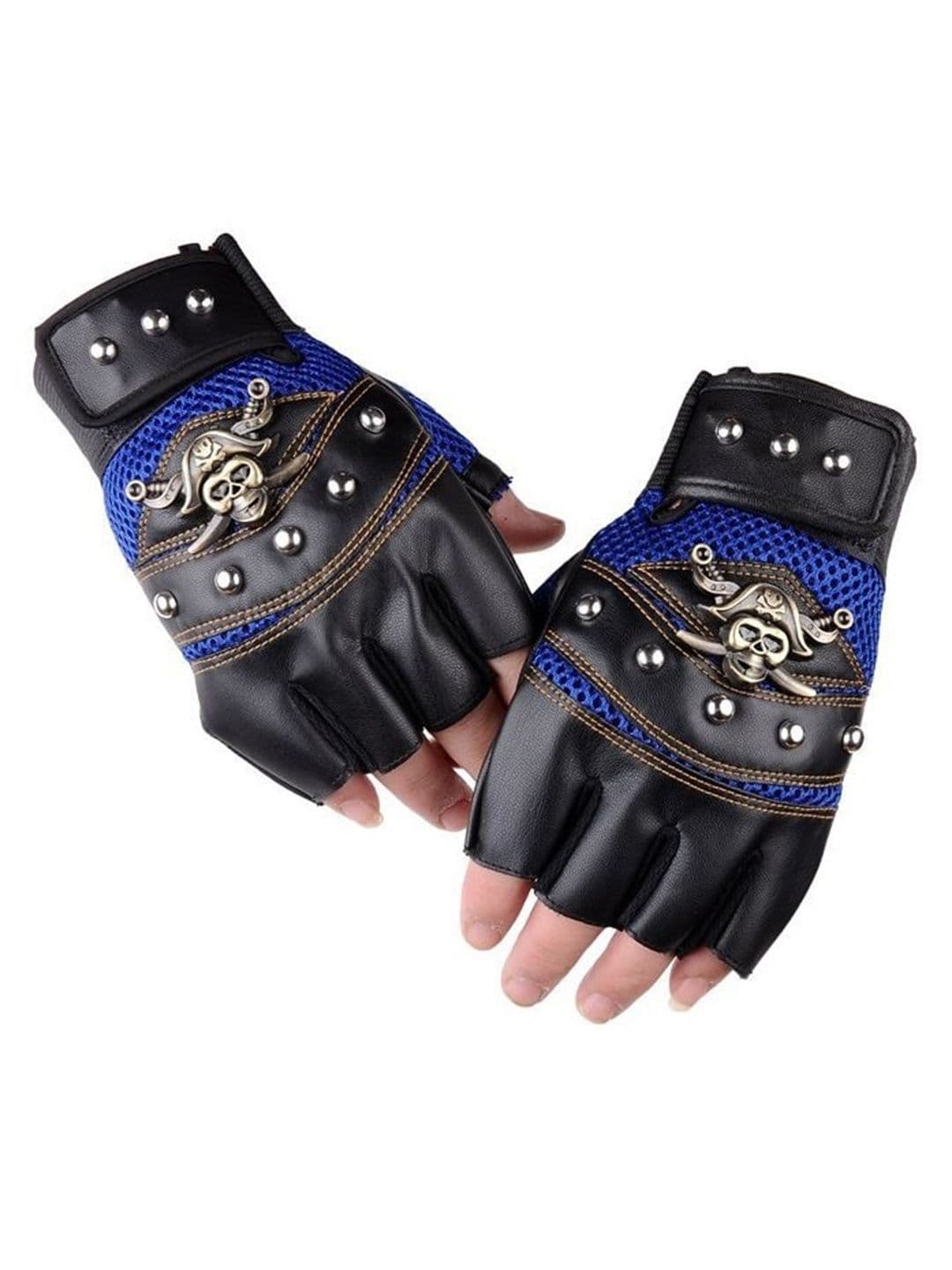 Alexvyan Men Fingerless Anti-Skid Protective & Breathable Gym & Sports Gloves - view 1