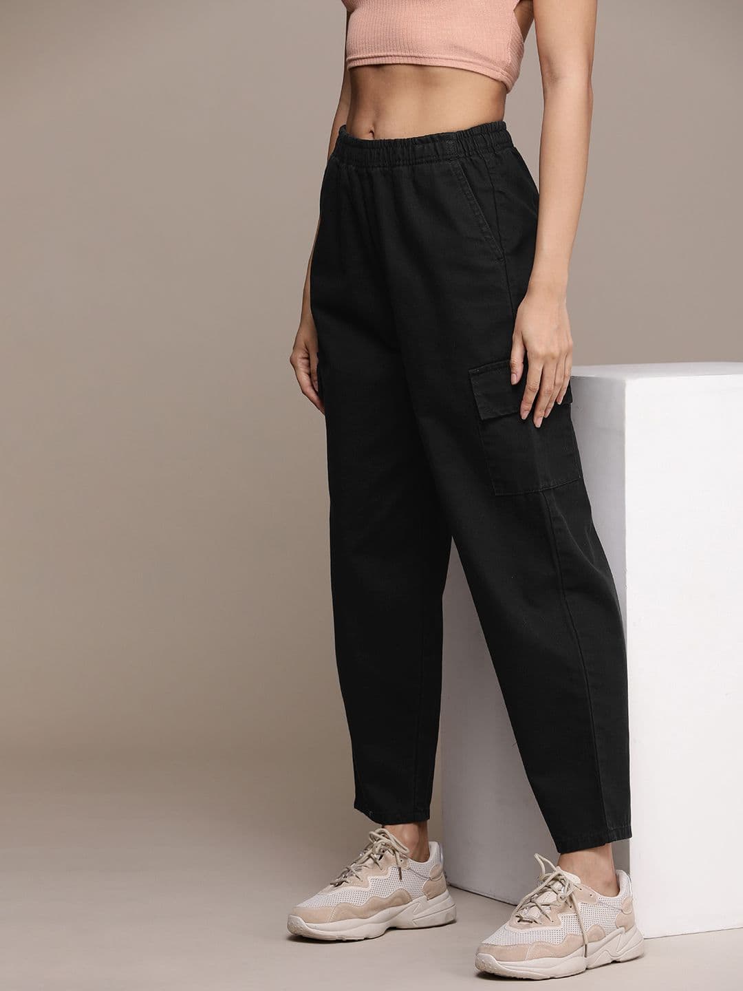 The Roadster Lifestyle Co. Women Cotton Cargos Trousers - view 1