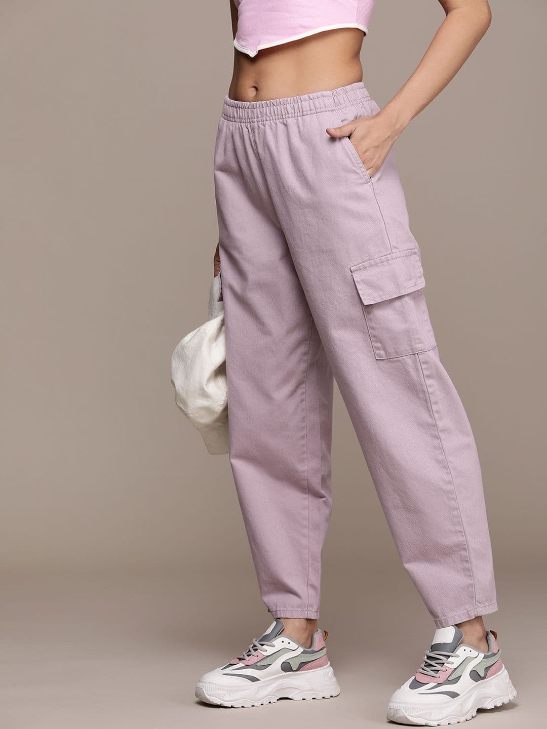 The Roadster Lifestyle Co. Women Cotton Cargos Trousers - view 1