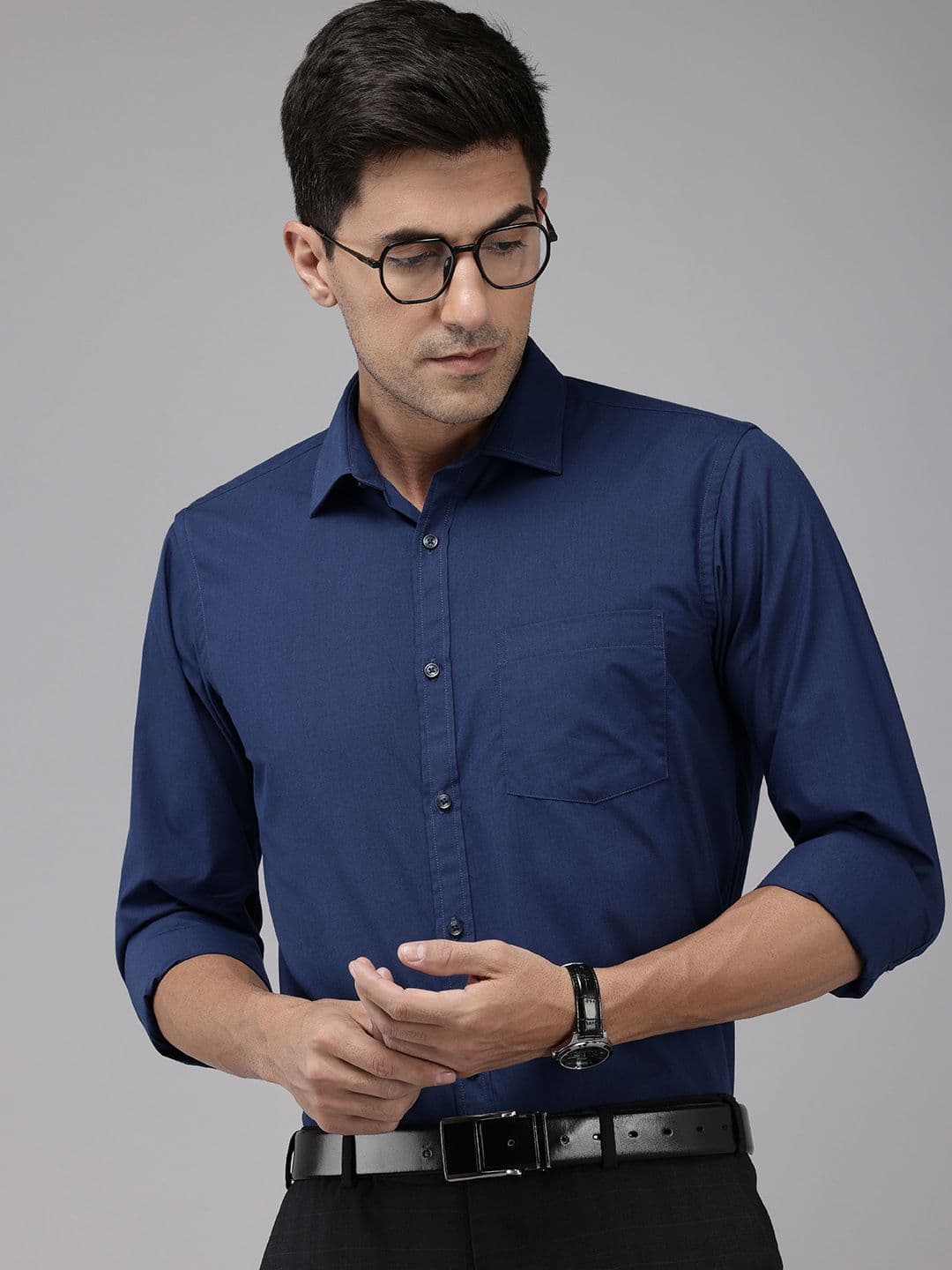Park Avenue Pure Cotton Slim Fit Formal Shirt - view 1
