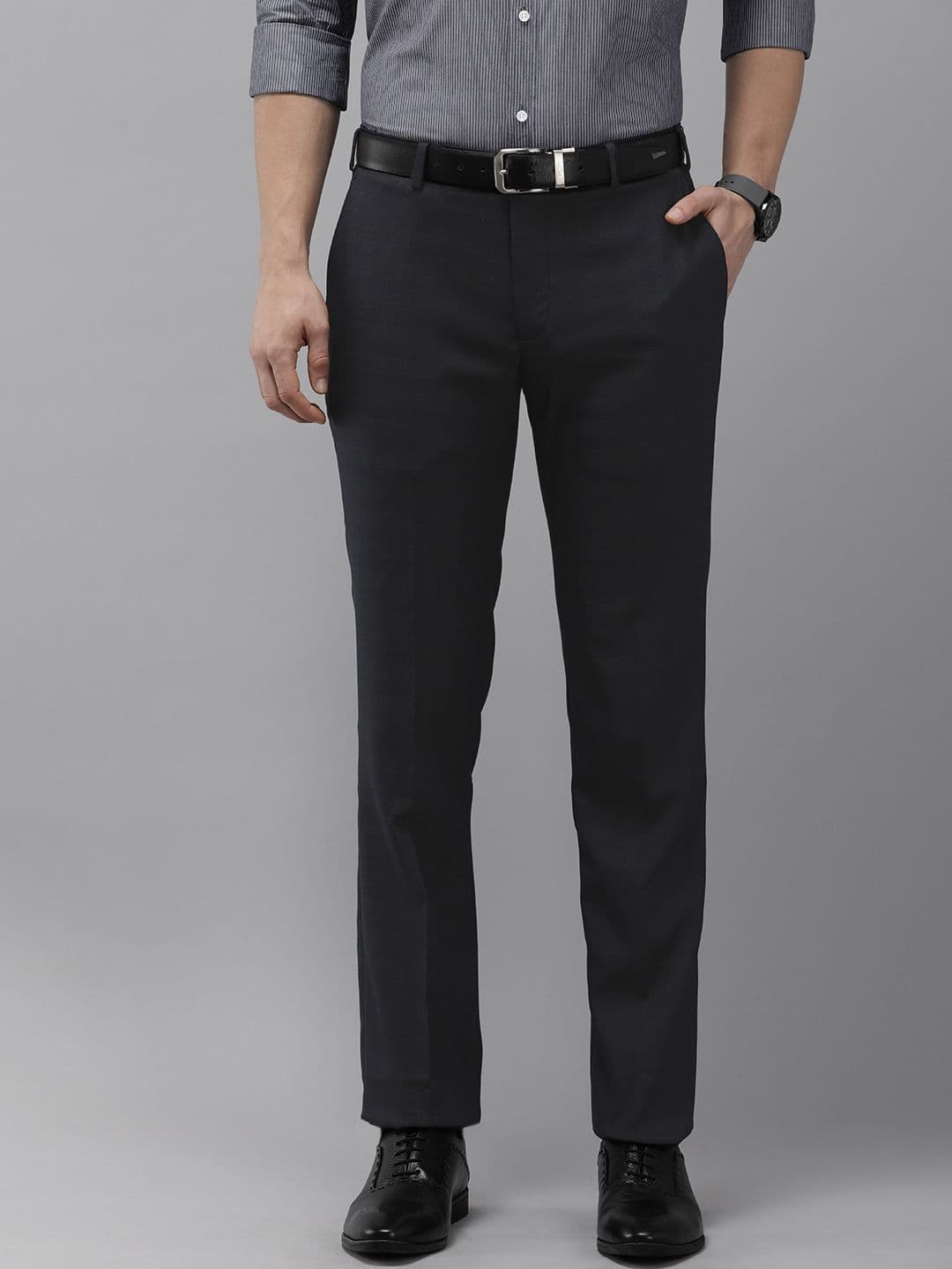 Park Avenue Men Mid-Rise Formal Trousers - view 1