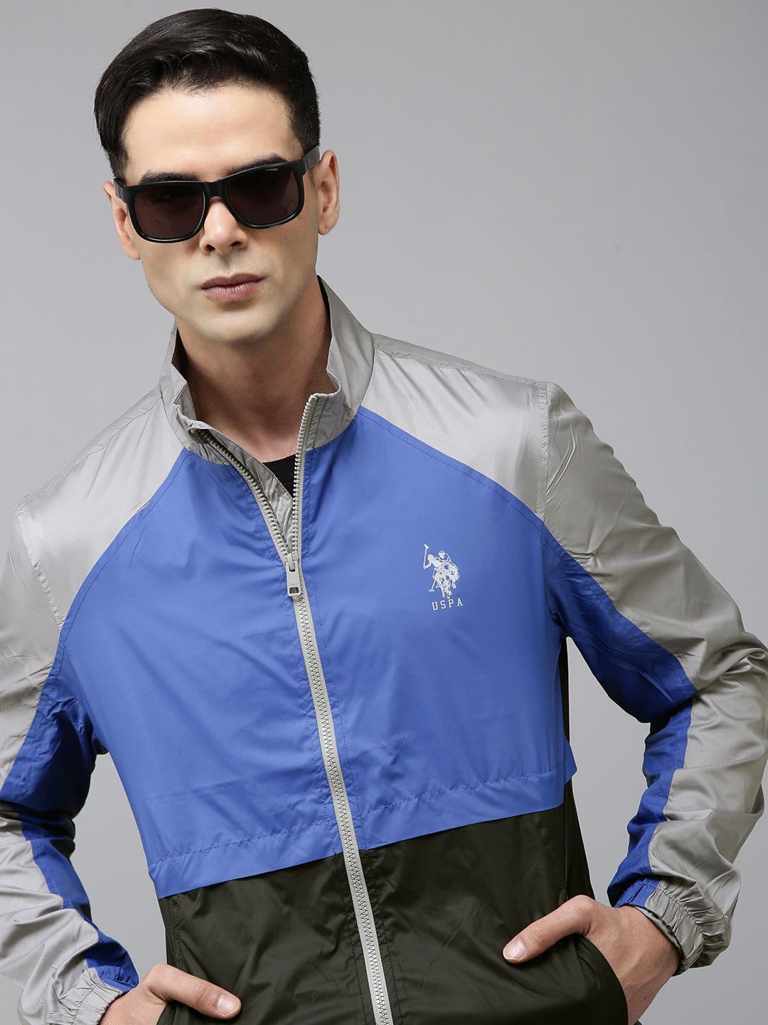 U.S. Polo Assn. Denim Co. Men Colourblocked Windcheater Jacket - view 1