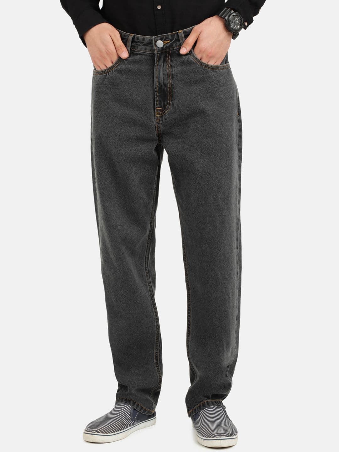 Bene Kleed Men Black Straight Fit Mid Rise Jeans - view 1