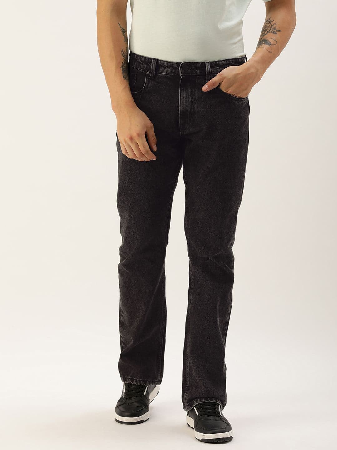 Bene Kleed Men Dark Shade Mid-Rise Bootcut Fit Jeans - view 1