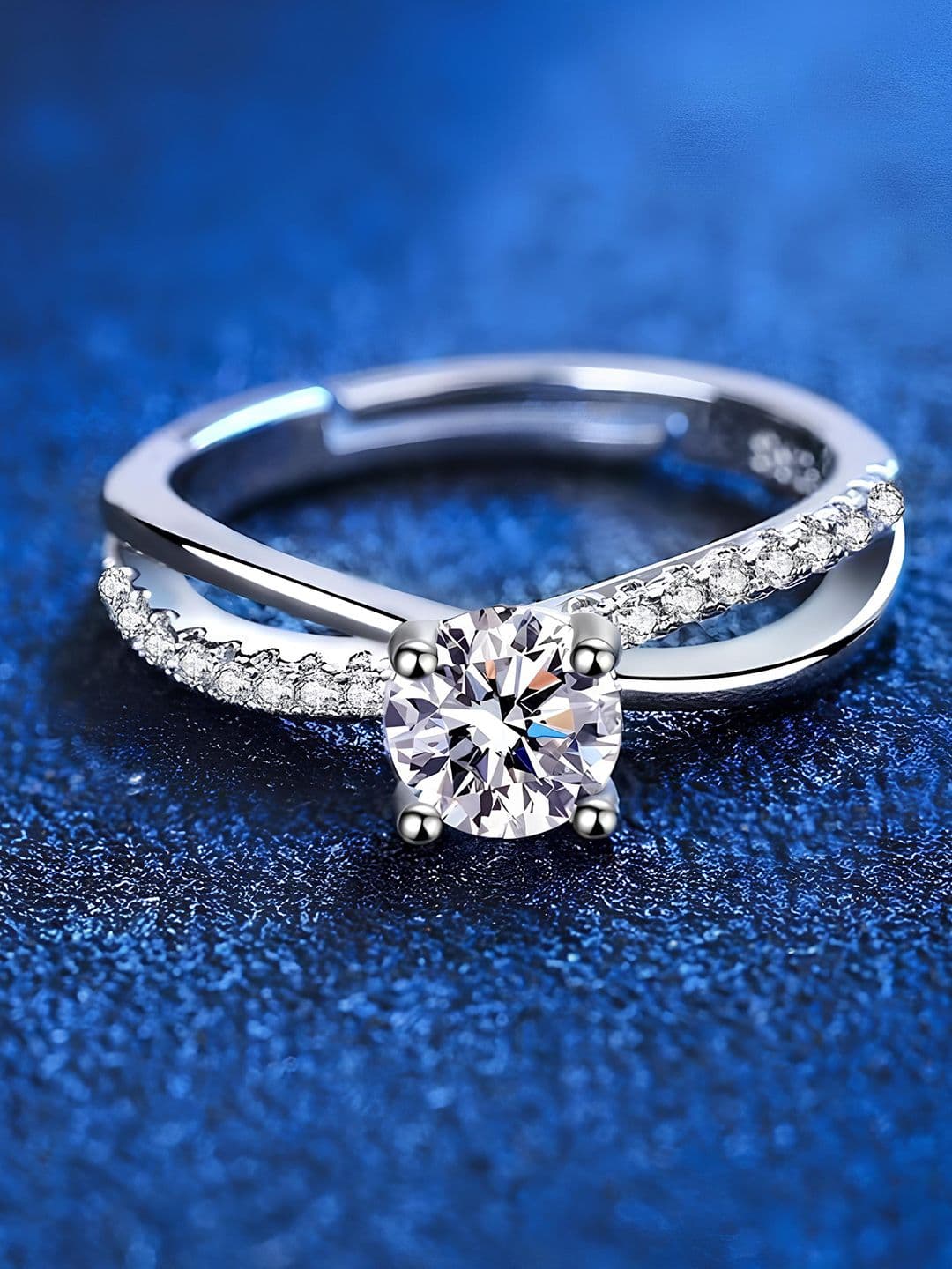 KARISHMA KREATIONS Cubic Zirconia Studded Adjustable Finger Ring - view 1