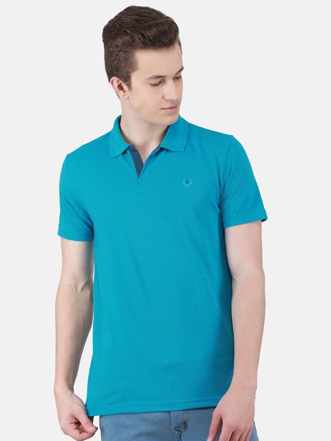 Duke Polo Collar Cotton Slim Fit T-shirt - view 1
