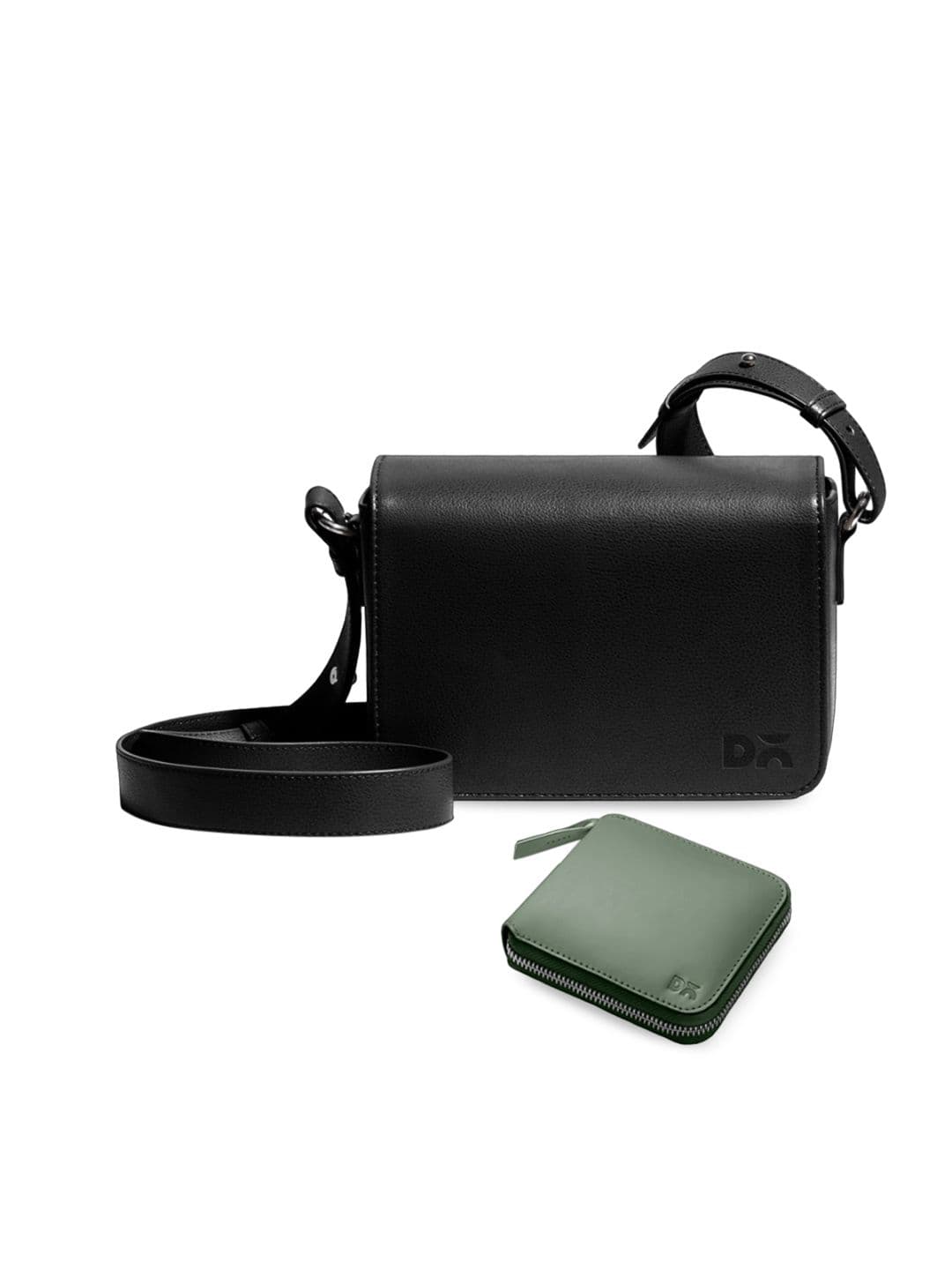 DailyObjects Leather Structured Sling Bag with Zip Wallet - view 1