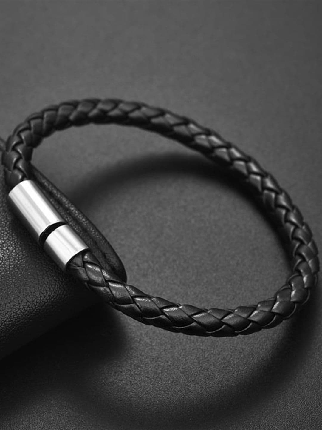 YouBella Men Leather Wraparound Bracelet - view 1