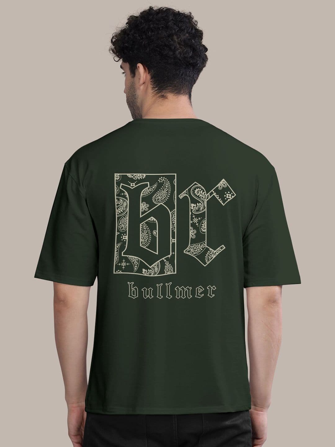 BULLMER Graphic Printed Oversized Cotton T-shirt - view 1