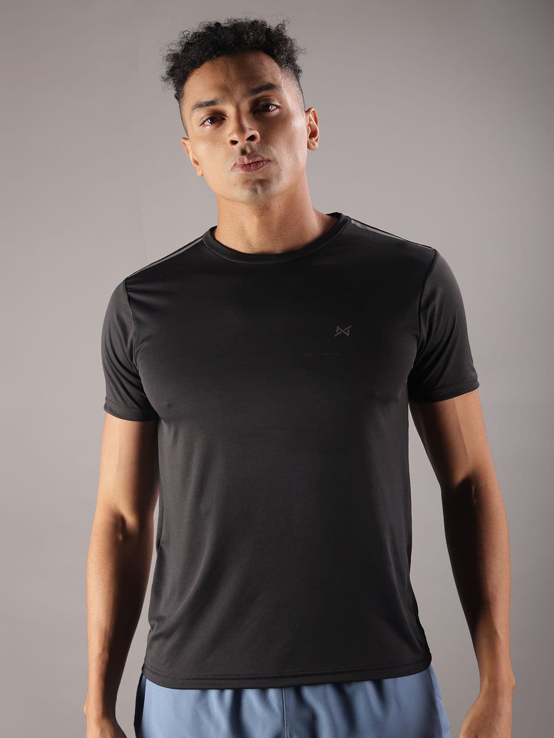 Force NXT Men Microfiber Anti Viral Anti Odour Cool Round Neck Sports Printed T-Shirt - view 1
