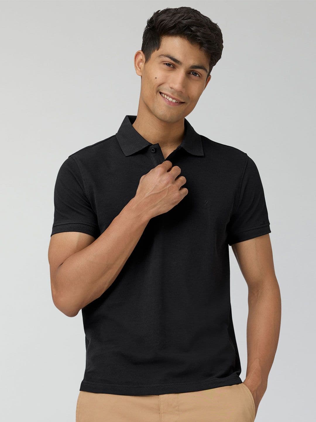 XYXX Nova Intellieaze Pure Cotton Antimicrobial Polo Collar T-shirt - view 1