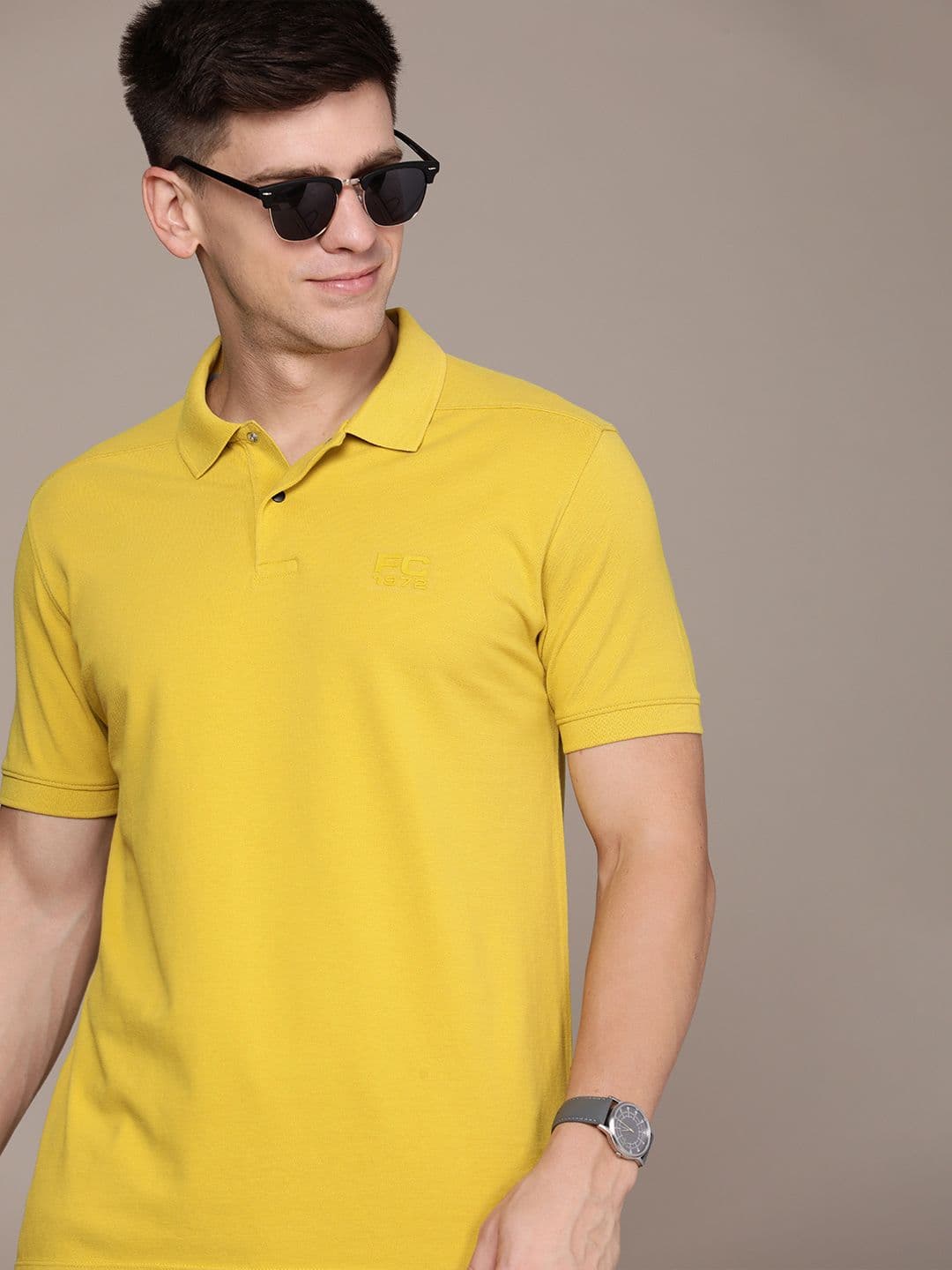 French Connection Men Polo Collar Pure Cotton T-shirt - view 1