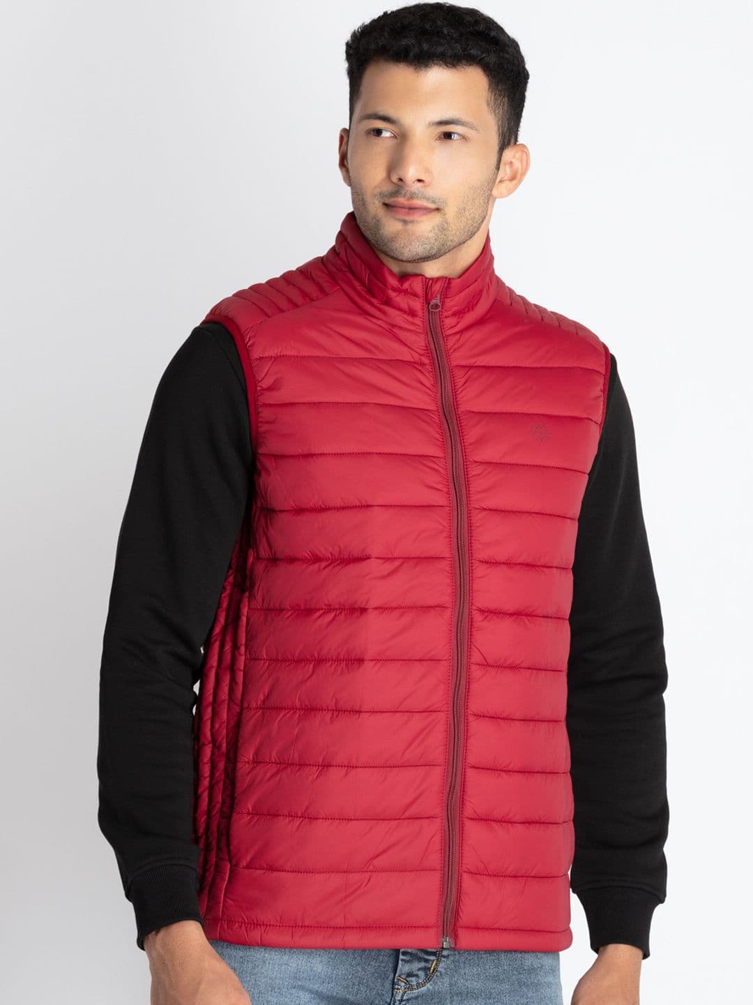 Status Quo Mock Collar Quilted Jackets - view 1