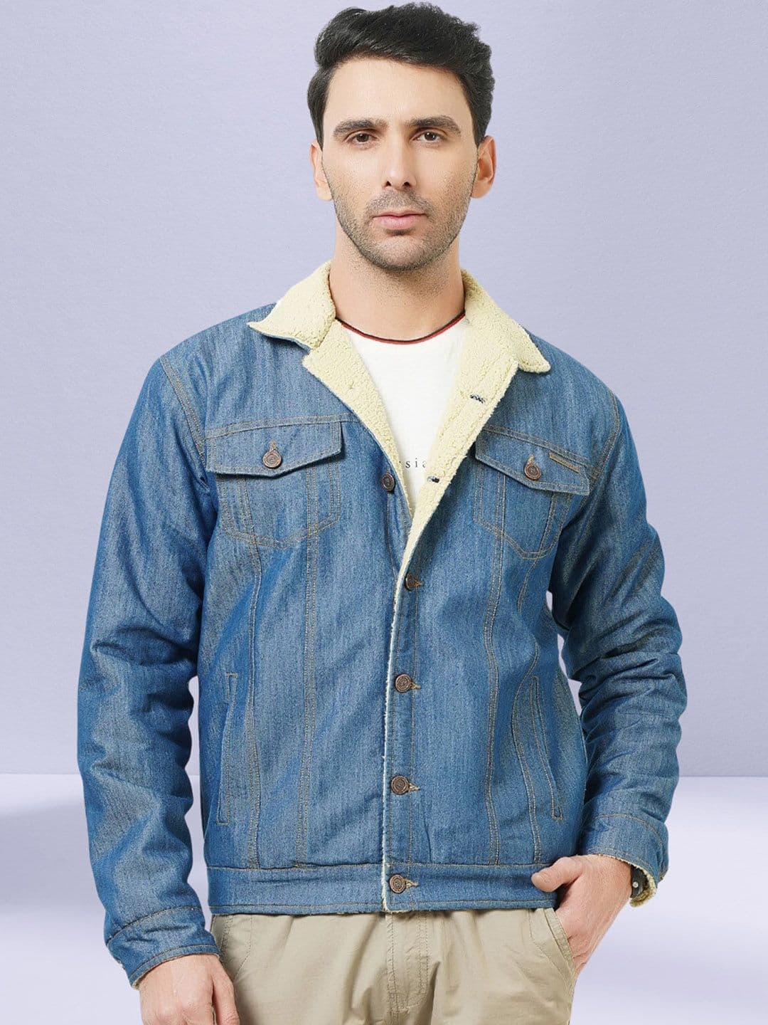 NUEVOSDAMAS Washed Denim Jacket - view 1