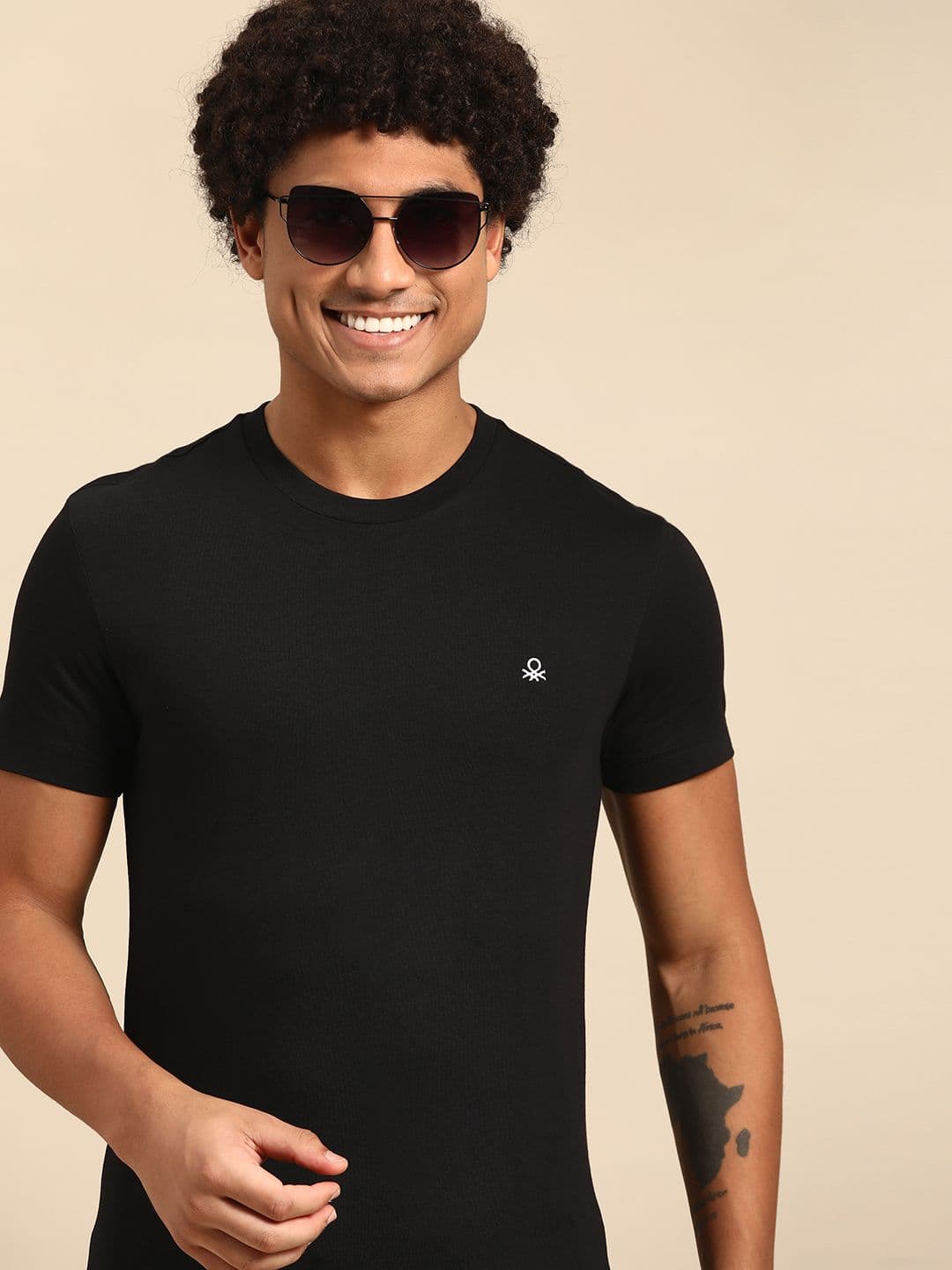 United Colors of Benetton Men Pure Cotton T-shirt - view 1