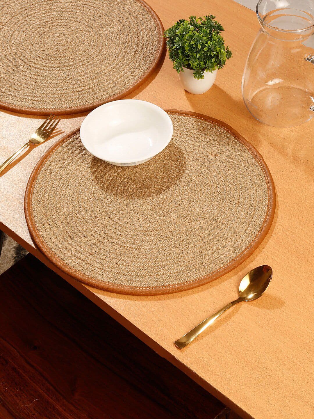 HOSTA HOMES Beige Reversible Jute Table Placemat - view 1