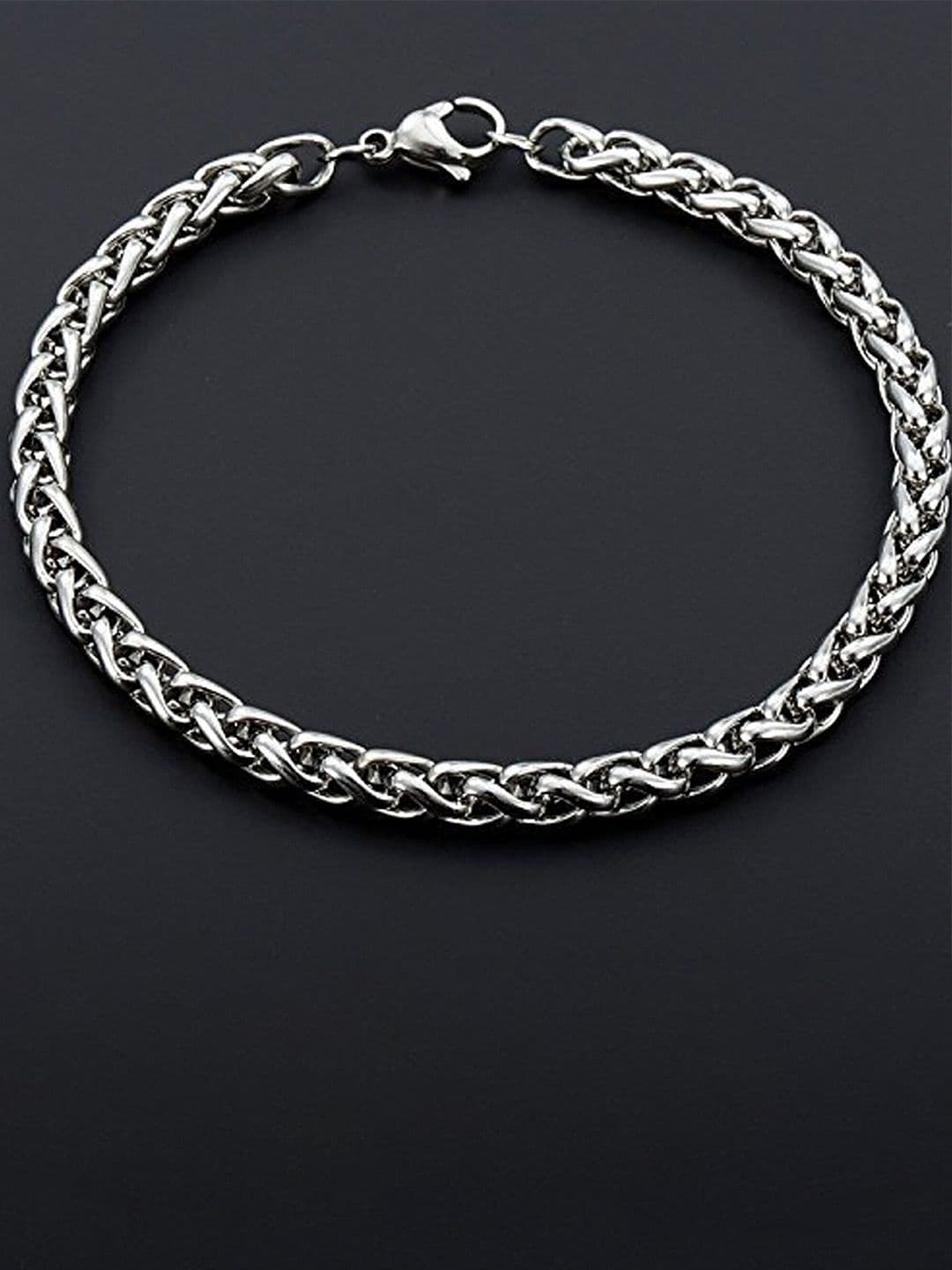 Fashion Frill Men Silver-Plated Link Bracelet - view 1