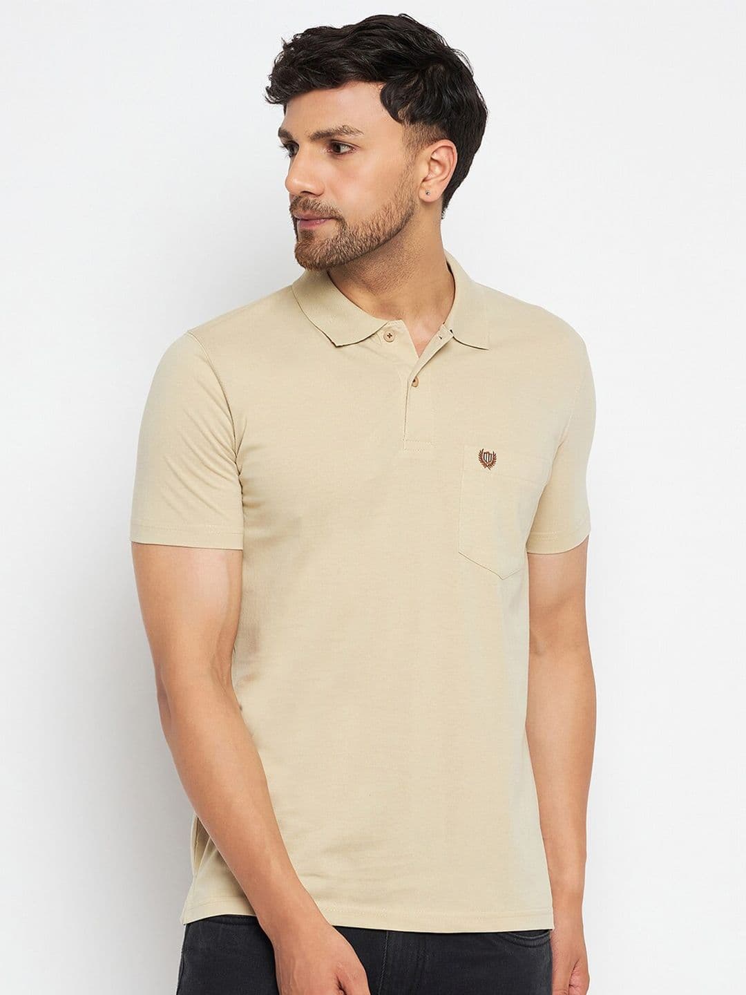 Duke Polo Collar Regular Fit Cotton T-shirt - view 1