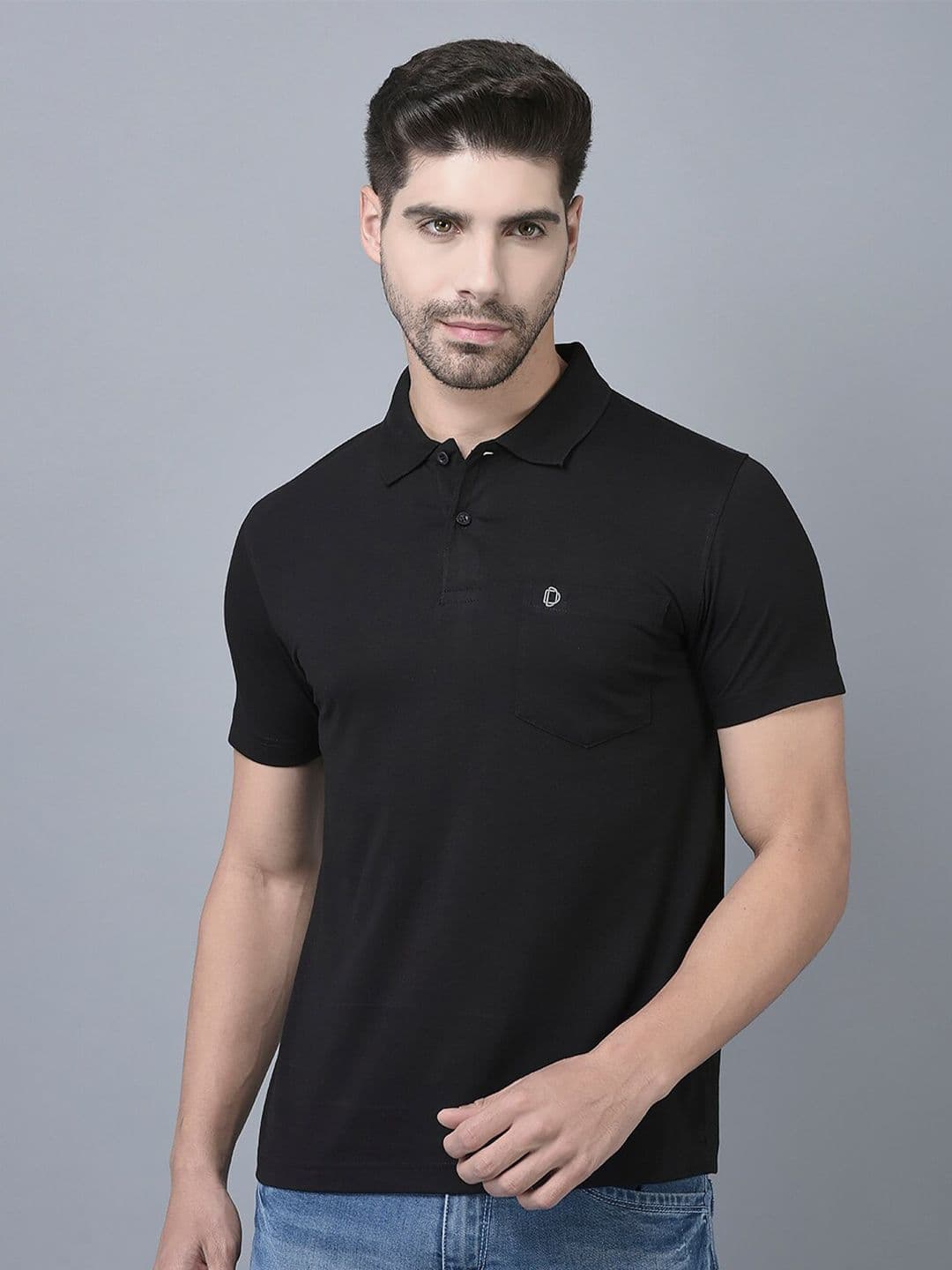 Dollar Men Solid Polo Tshirt with Pocket - view 1
