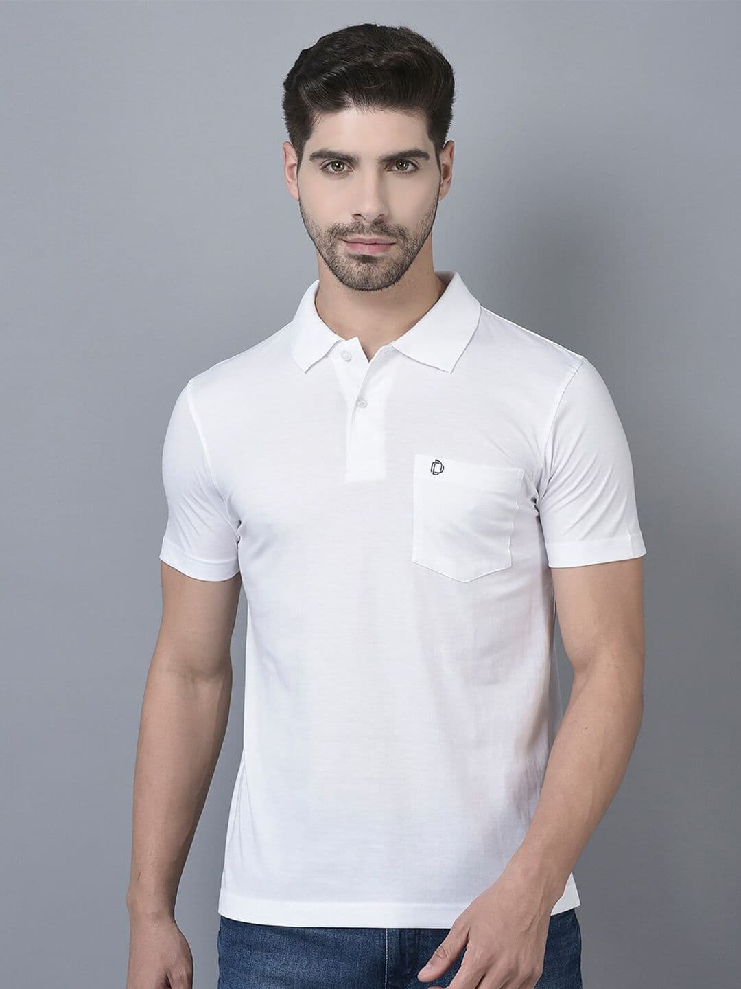 Dollar Men Solid Polo Tshirt with Pocket - view 1