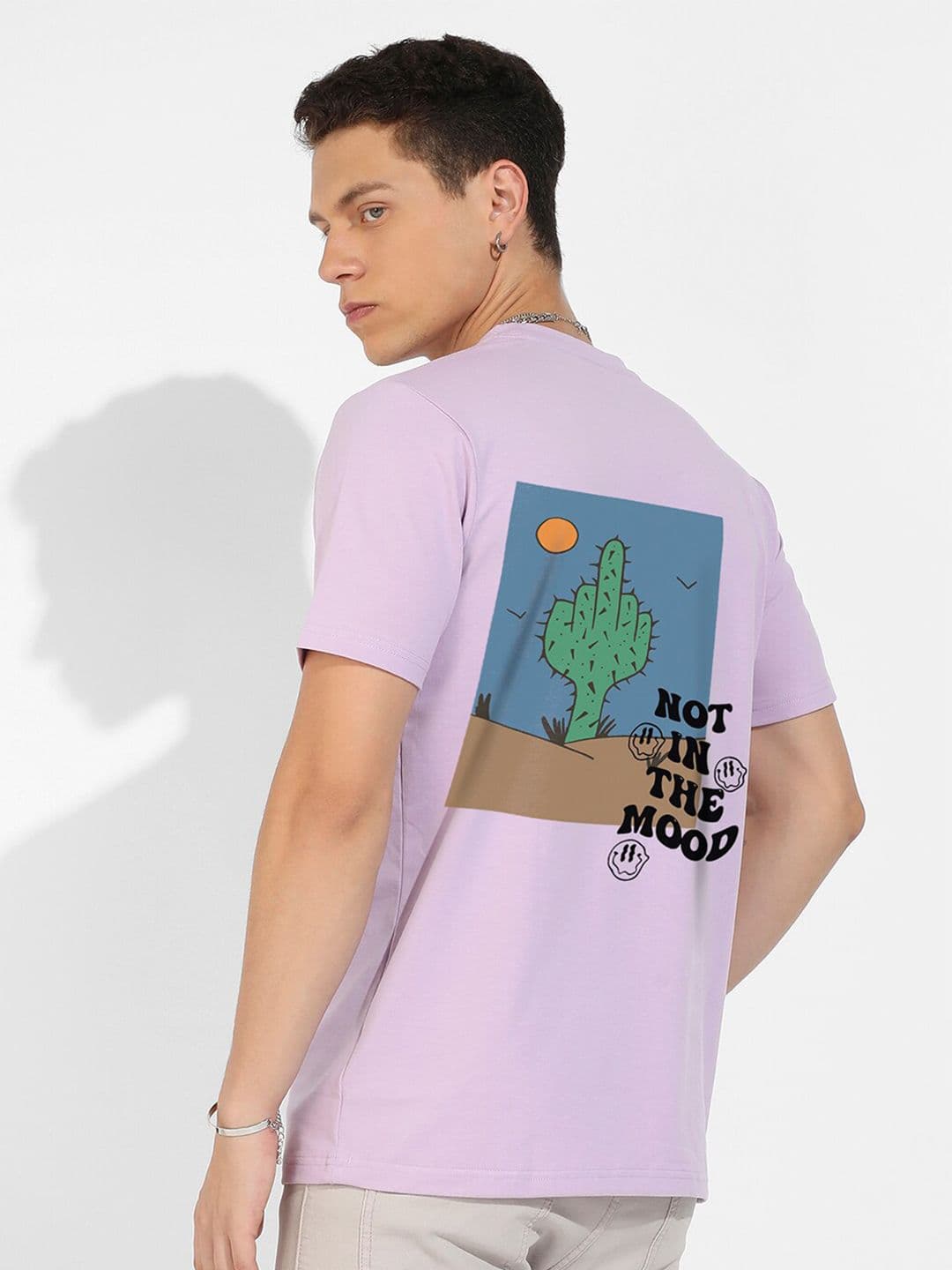 CAHOOT Campus Sutra Purple Graphic Printed Cotton T-shirt - view 1